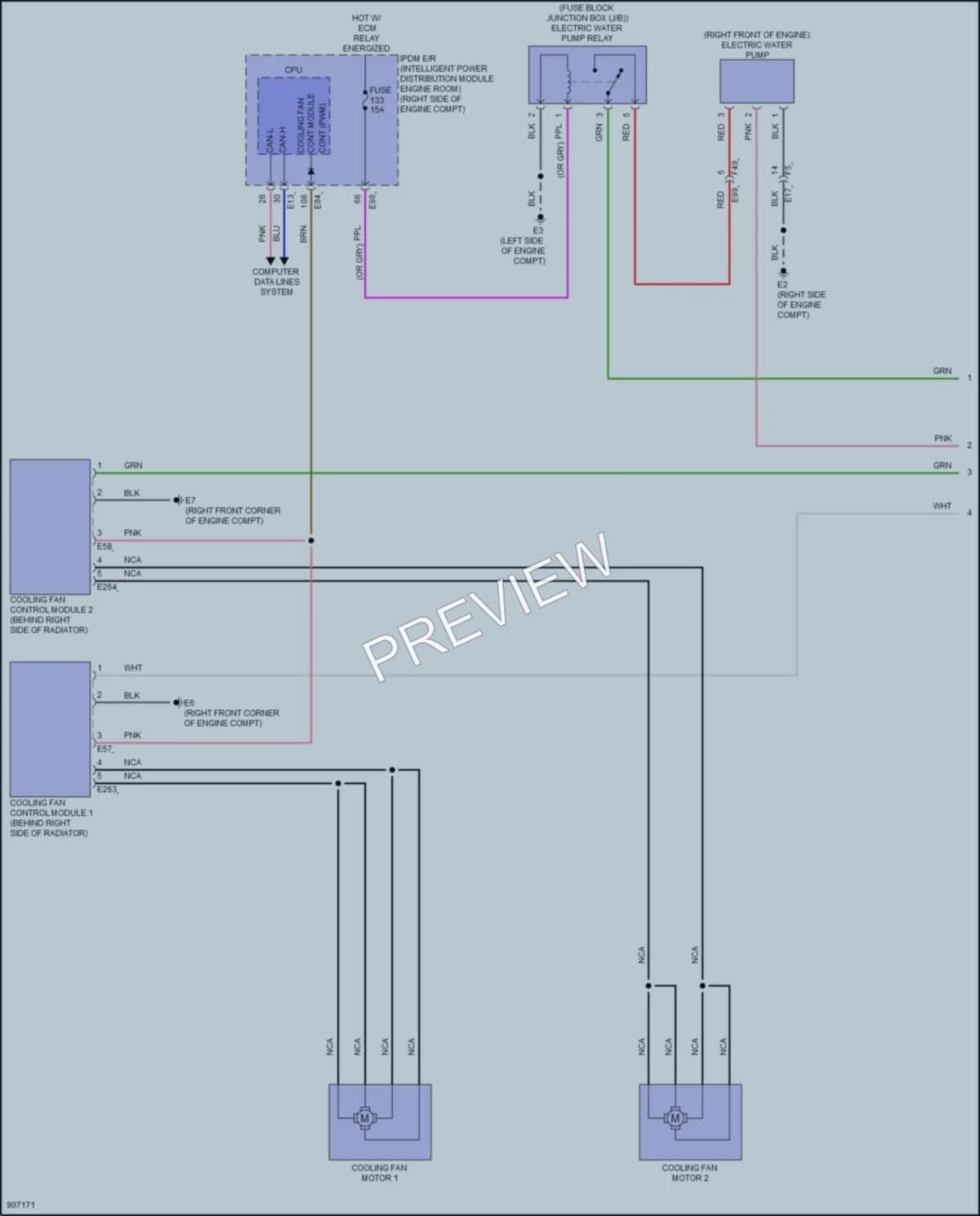 2025 Nissan Armada Cooling Fan wiring diagram preview