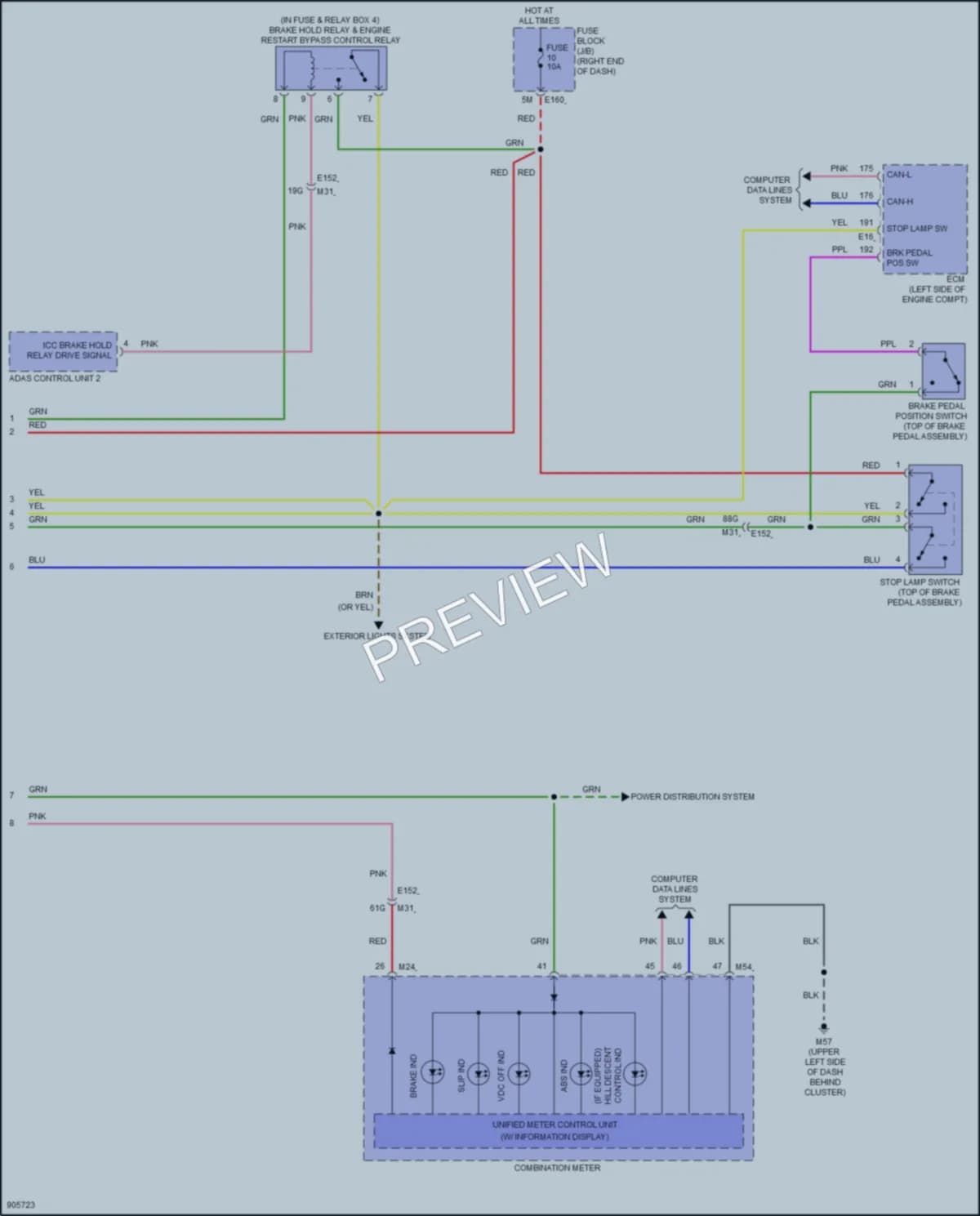 2025 Nissan Frontier Anti Lock Brakes wiring diagram preview