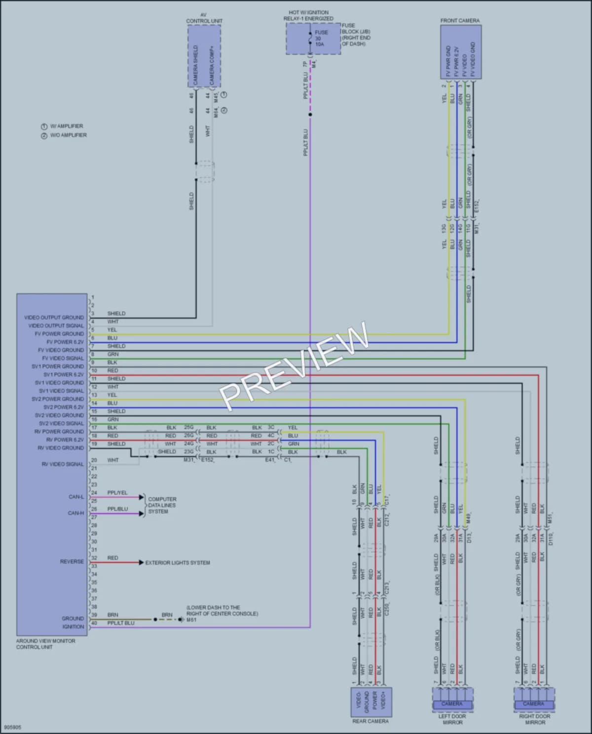 2025 Nissan Frontier Navigation wiring diagram preview