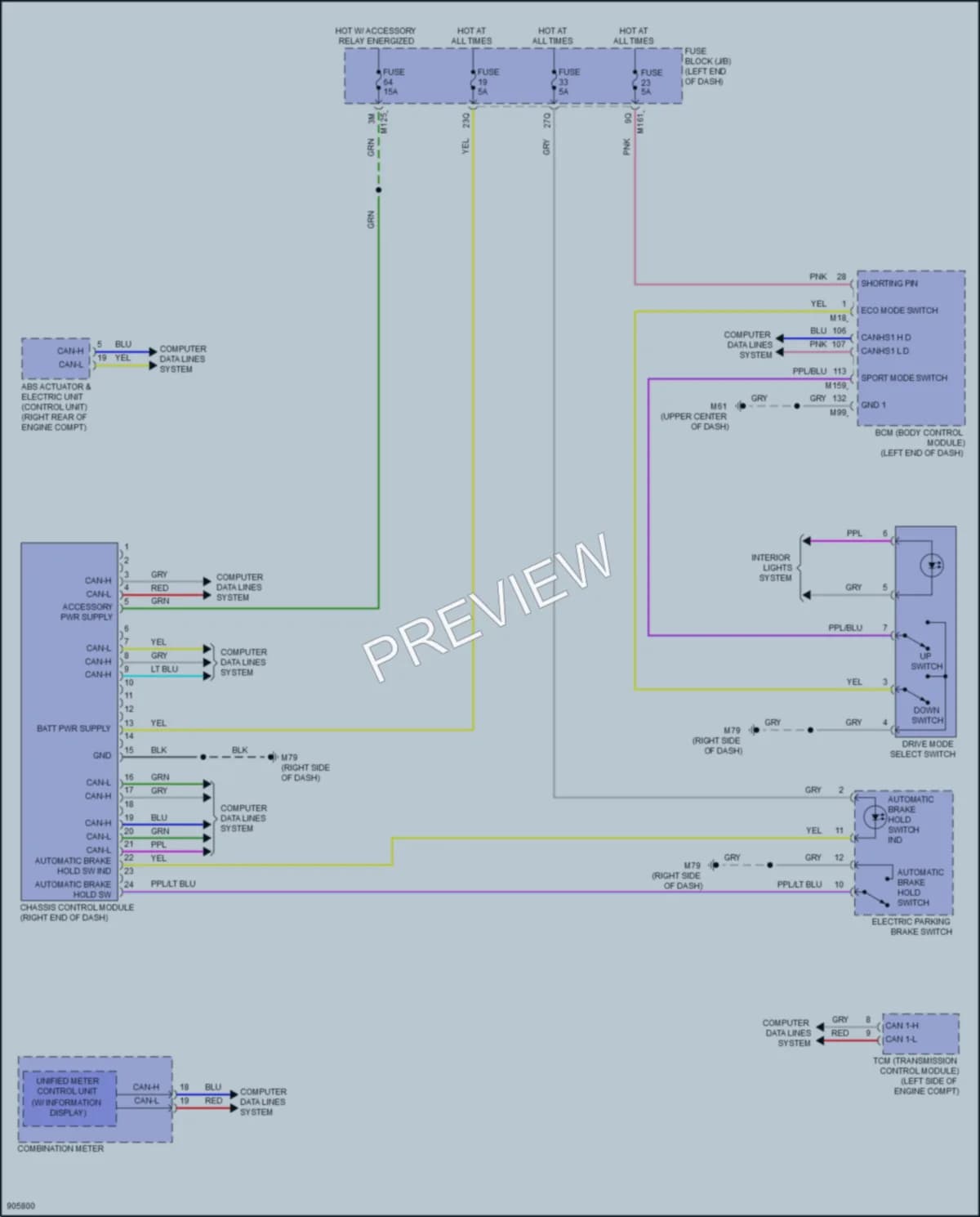 2025 Nissan Kicks Electronic Suspension wiring diagram preview