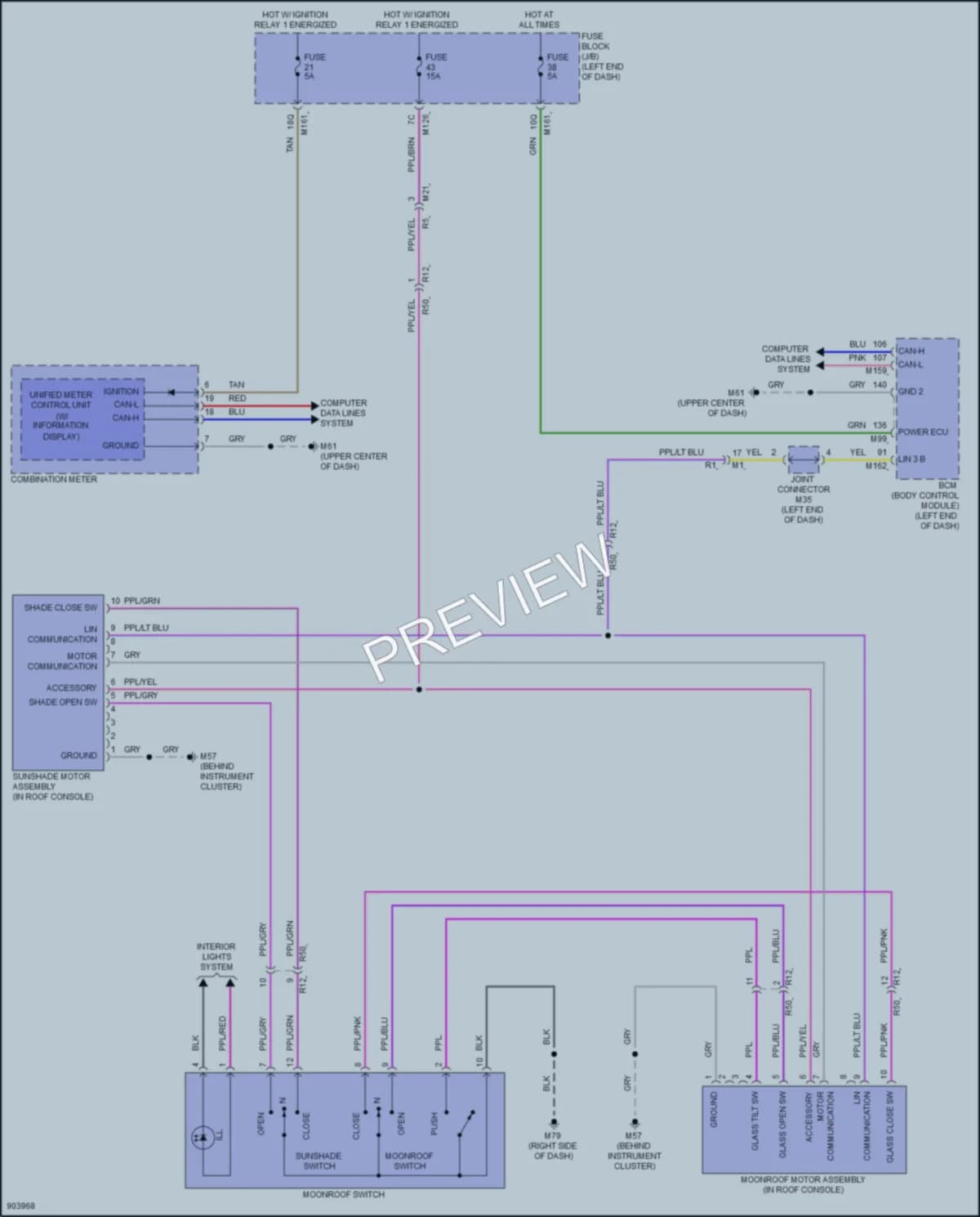 2025 Nissan Kicks Power Top Sunroof wiring diagram preview