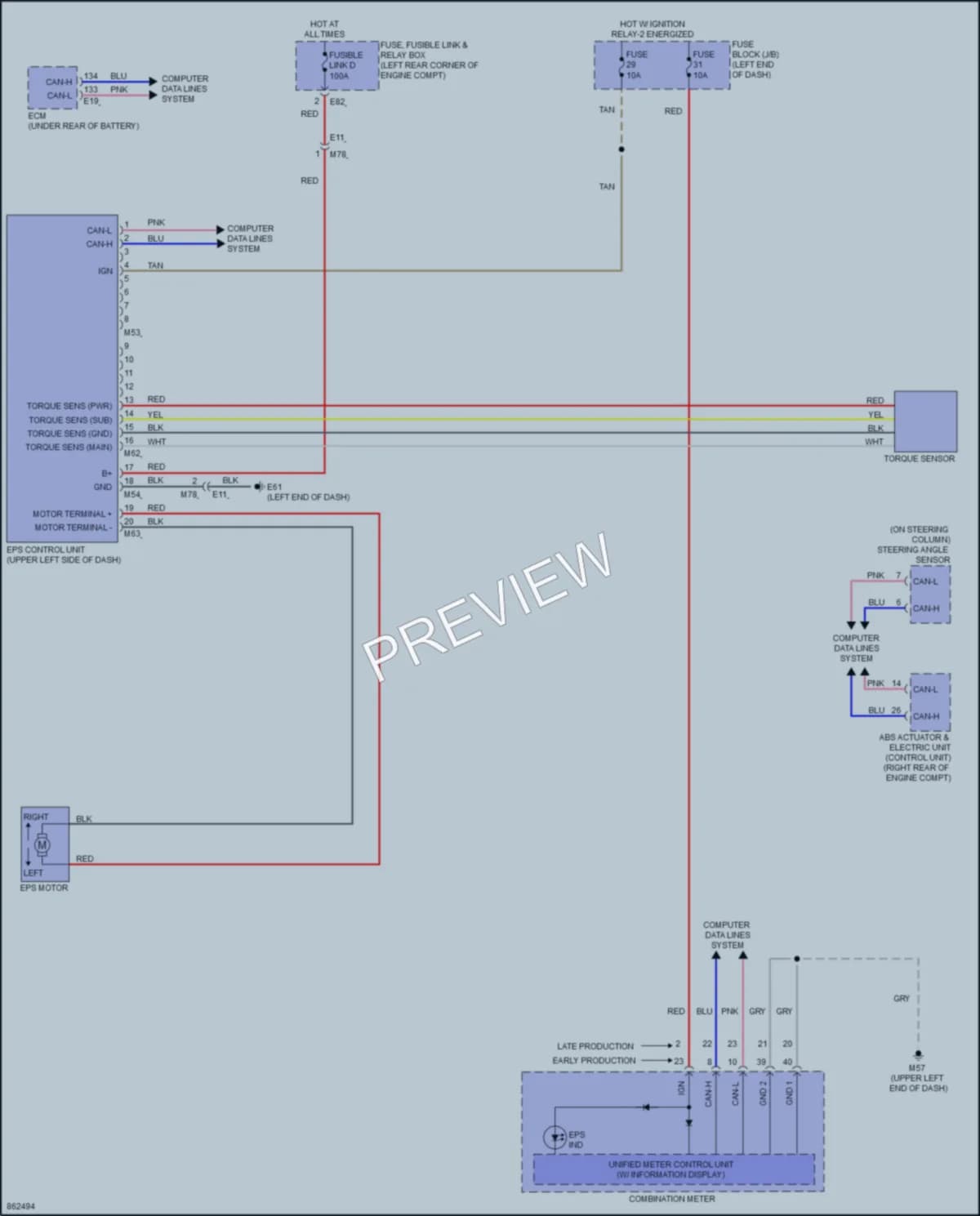 2025 Nissan KicksPlay Electronic Power Steering wiring diagram preview