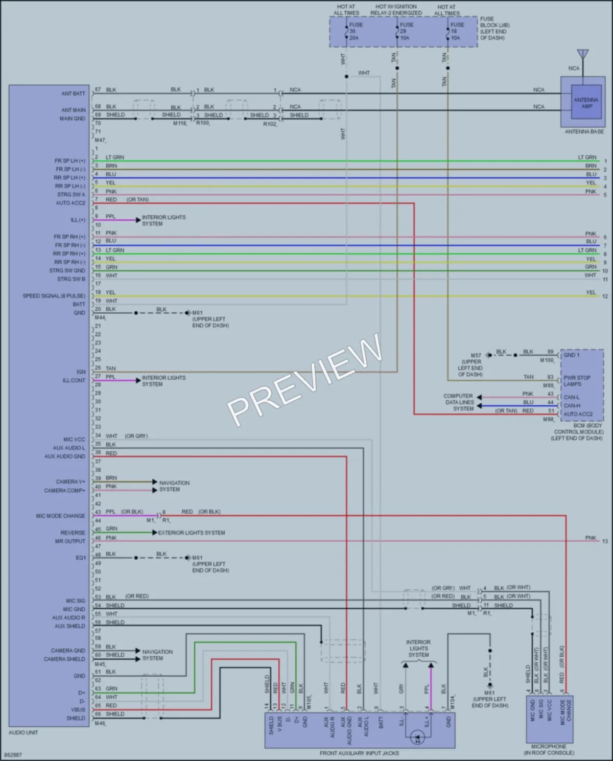 2025 Nissan KicksPlay Radio wiring diagram preview