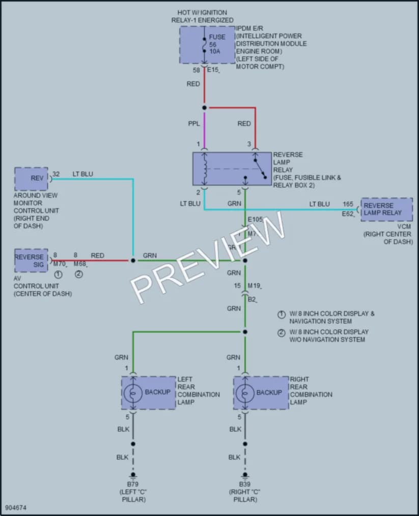 2025 Nissan LEAF Exterior Lights wiring diagram preview