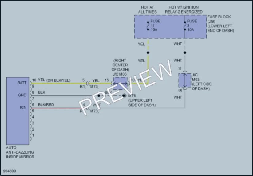 2025 Nissan LEAF Power Mirrors wiring diagram preview