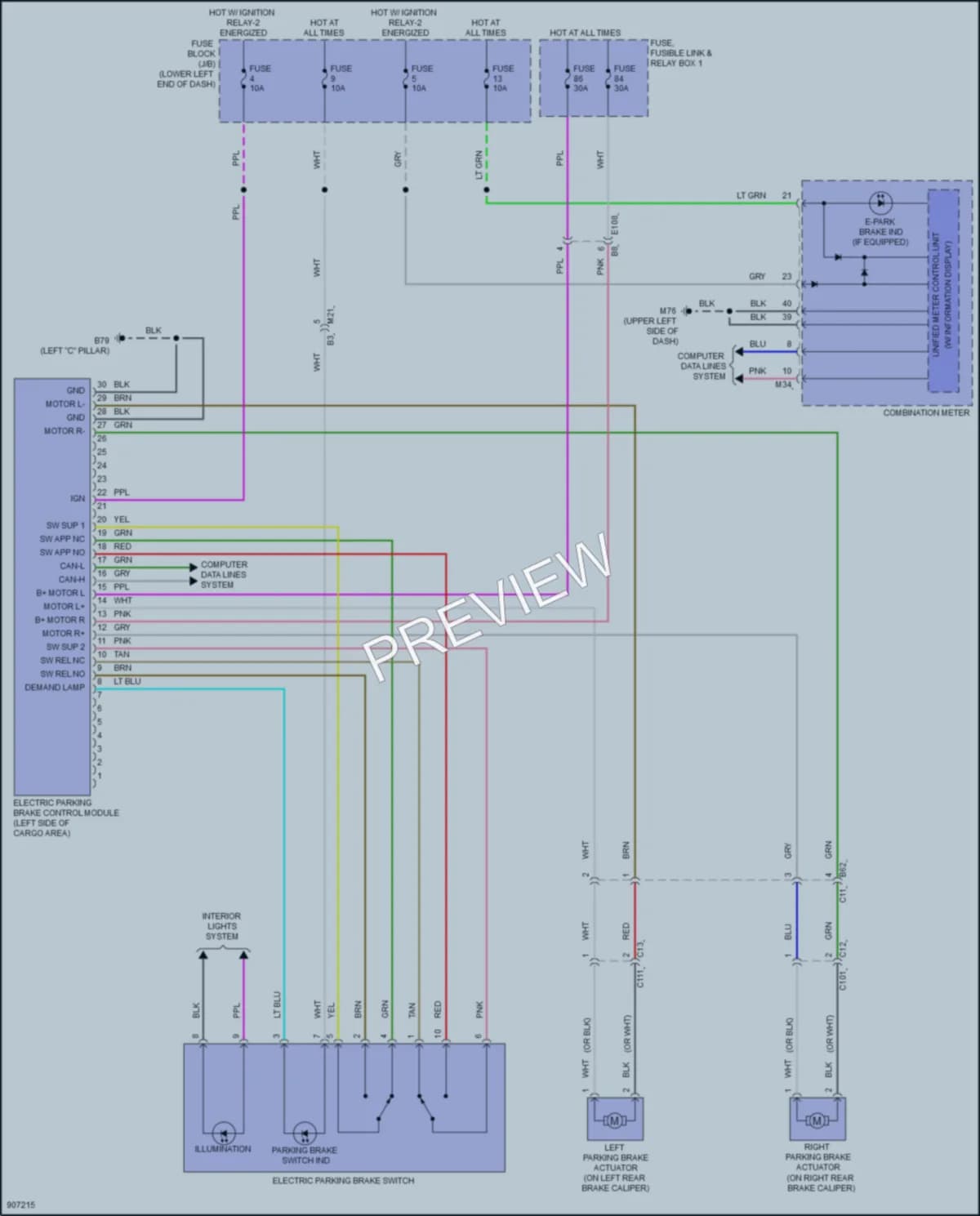 2025 Nissan LEAF Shift Interlock wiring diagram preview