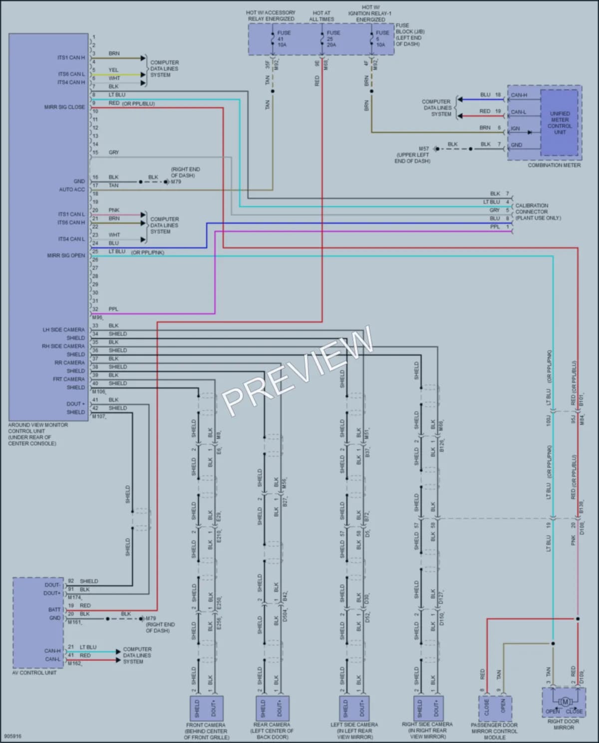 2025 Nissan Murano Navigation wiring diagram preview