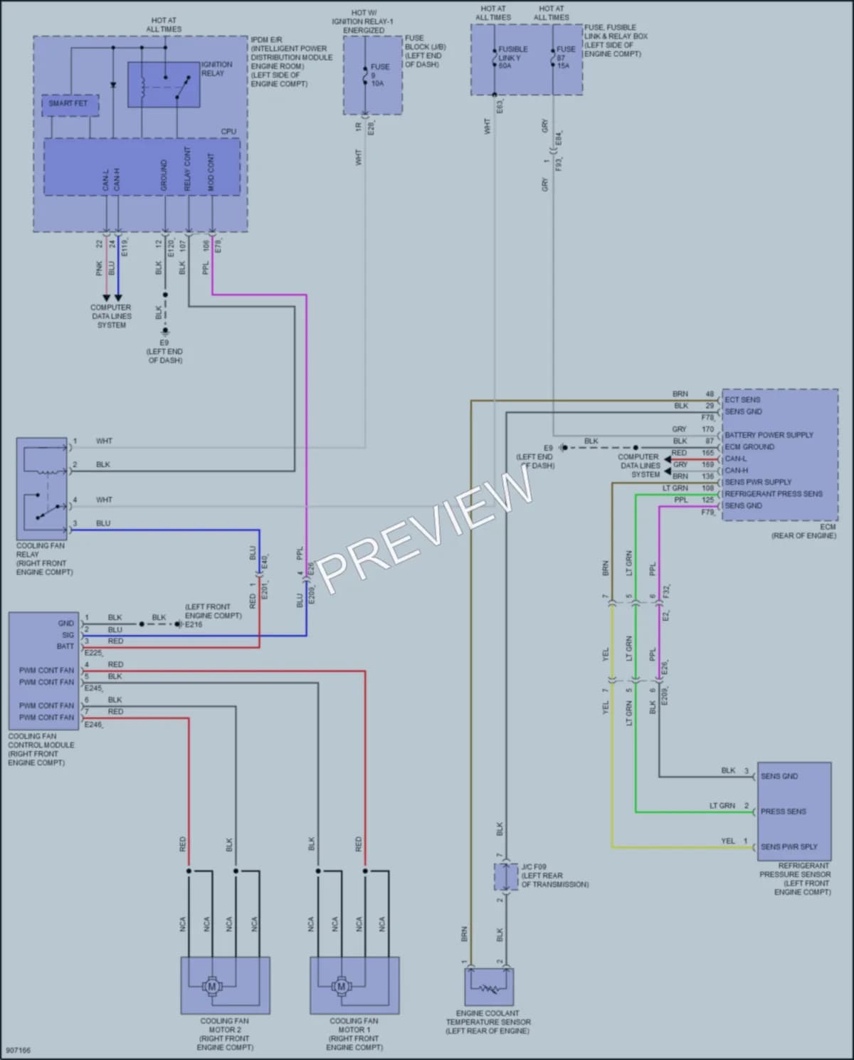 2025 Nissan Pathfinder Cooling Fan wiring diagram preview