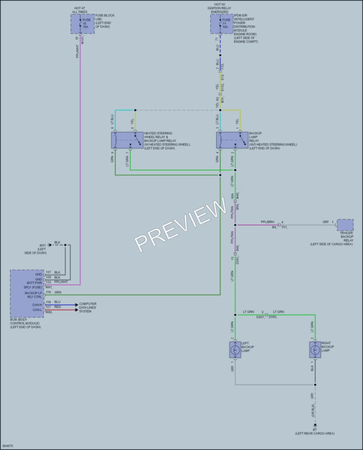 2025 Nissan Pathfinder Exterior Lights wiring diagram preview