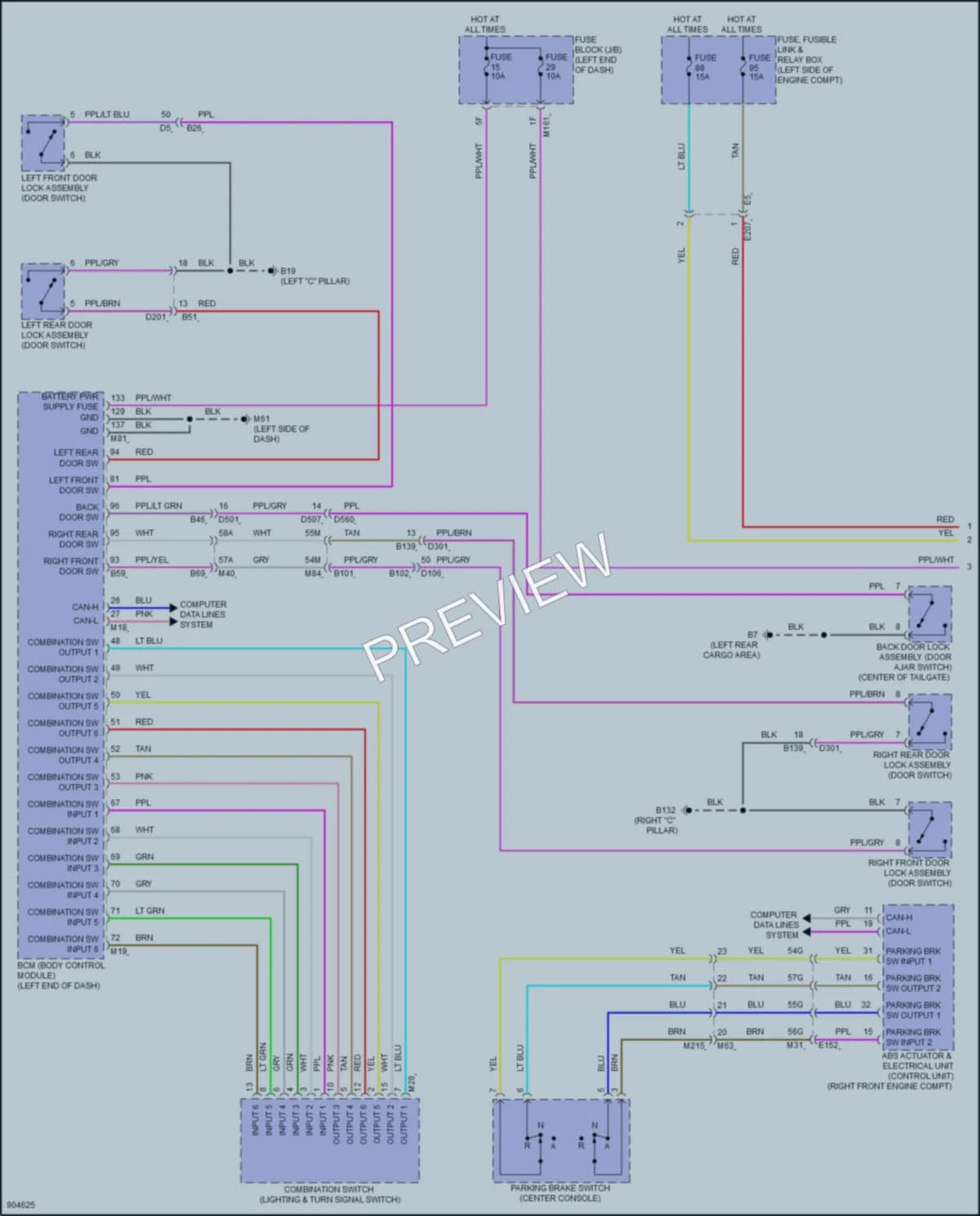 2025 Nissan Pathfinder Headlights wiring diagram preview