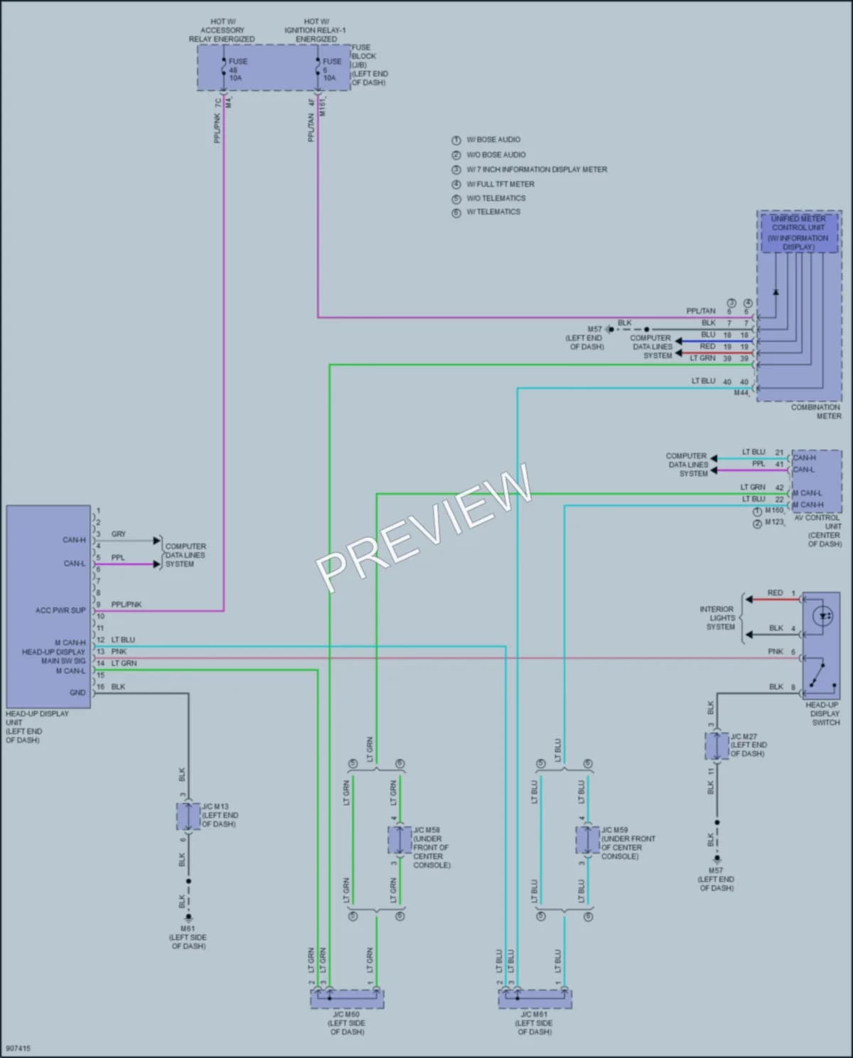 2025 Nissan Pathfinder Instrument Cluster wiring diagram preview