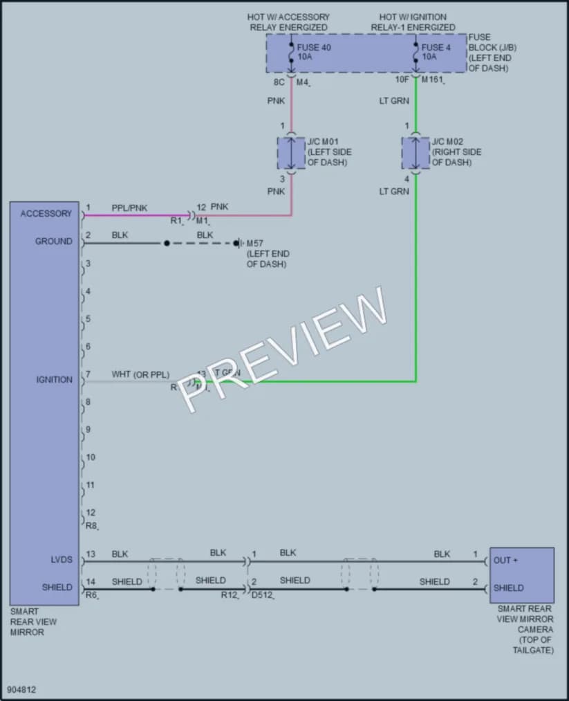 2025 Nissan Pathfinder Power Mirrors wiring diagram preview