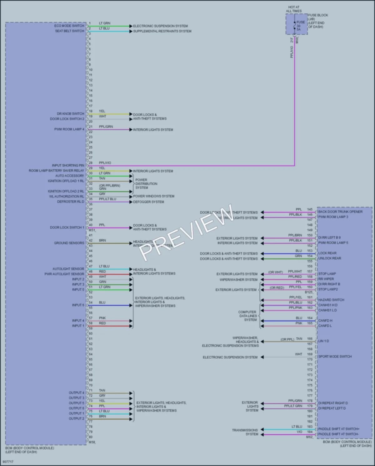 2025 Nissan Rogue Body Control Modules wiring diagram preview