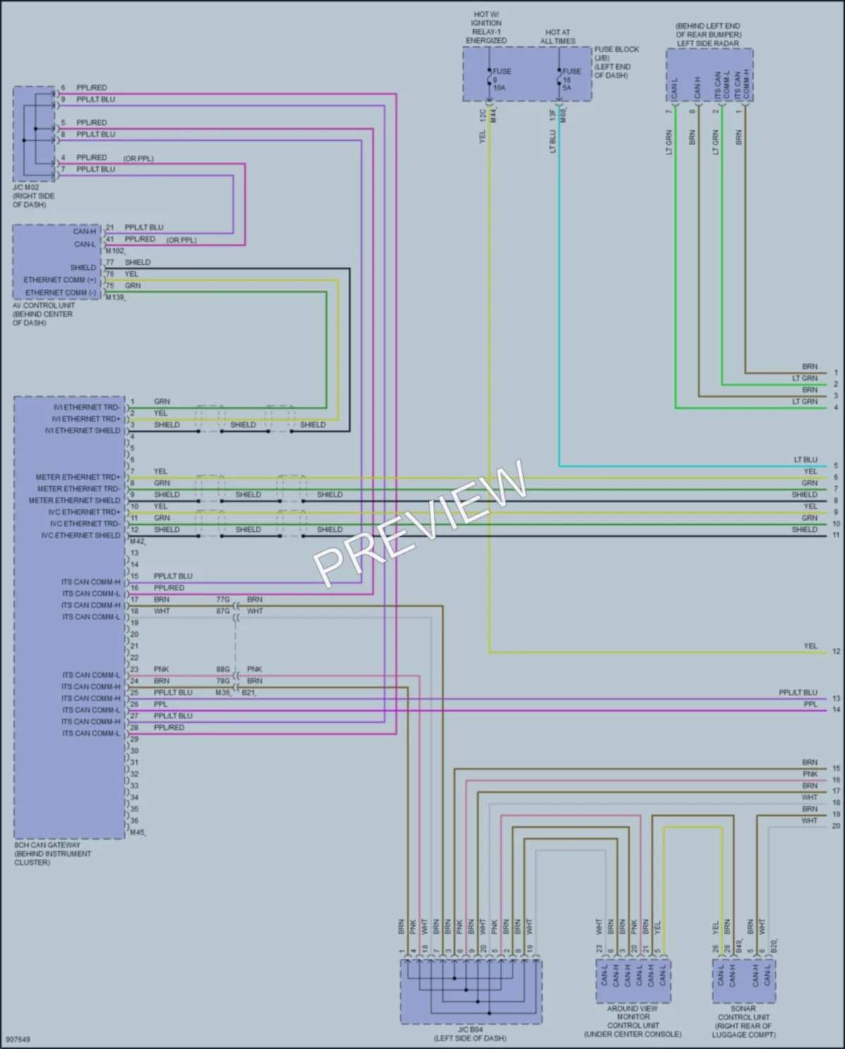 2025 Nissan Rogue Computer Data Lines wiring diagram preview
