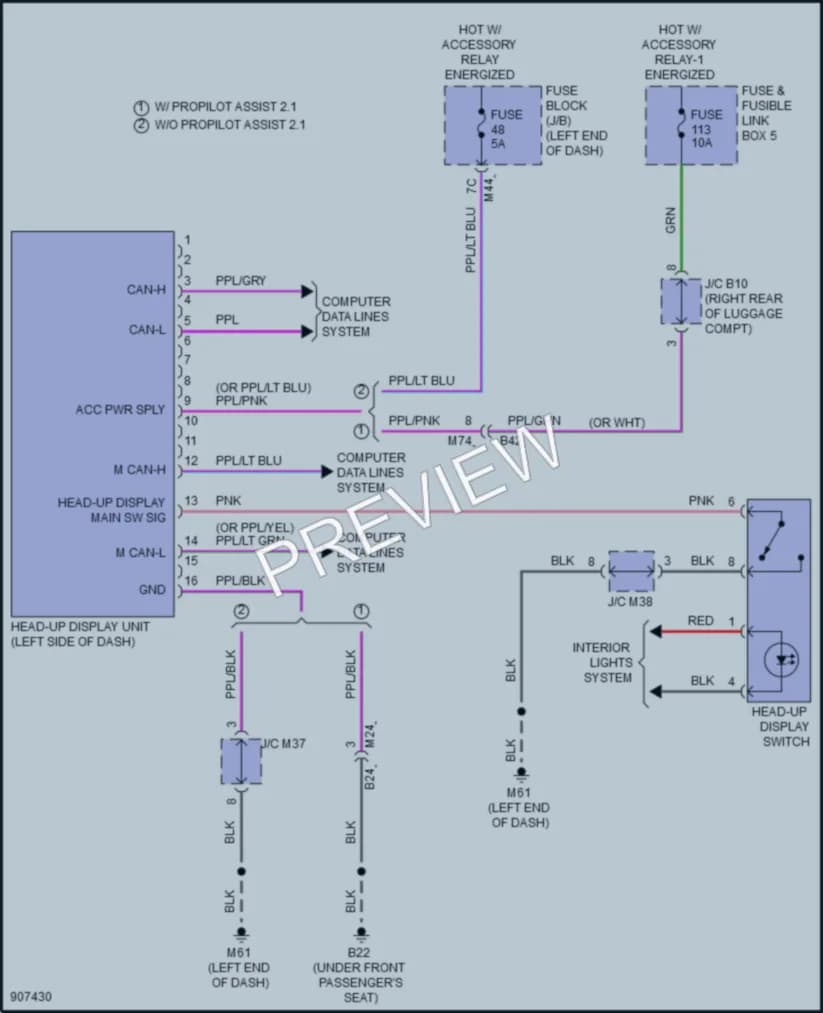 2025 Nissan Rogue Instrument Cluster wiring diagram preview