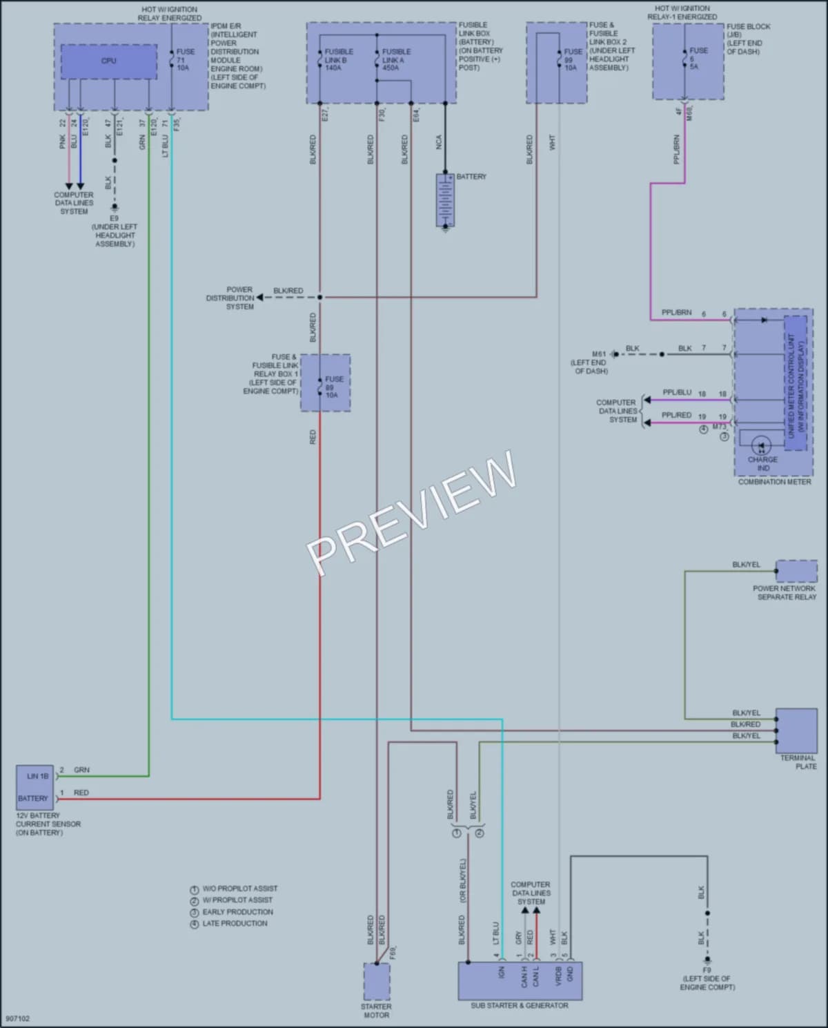 2025 Nissan Rogue Starting Charging wiring diagram preview