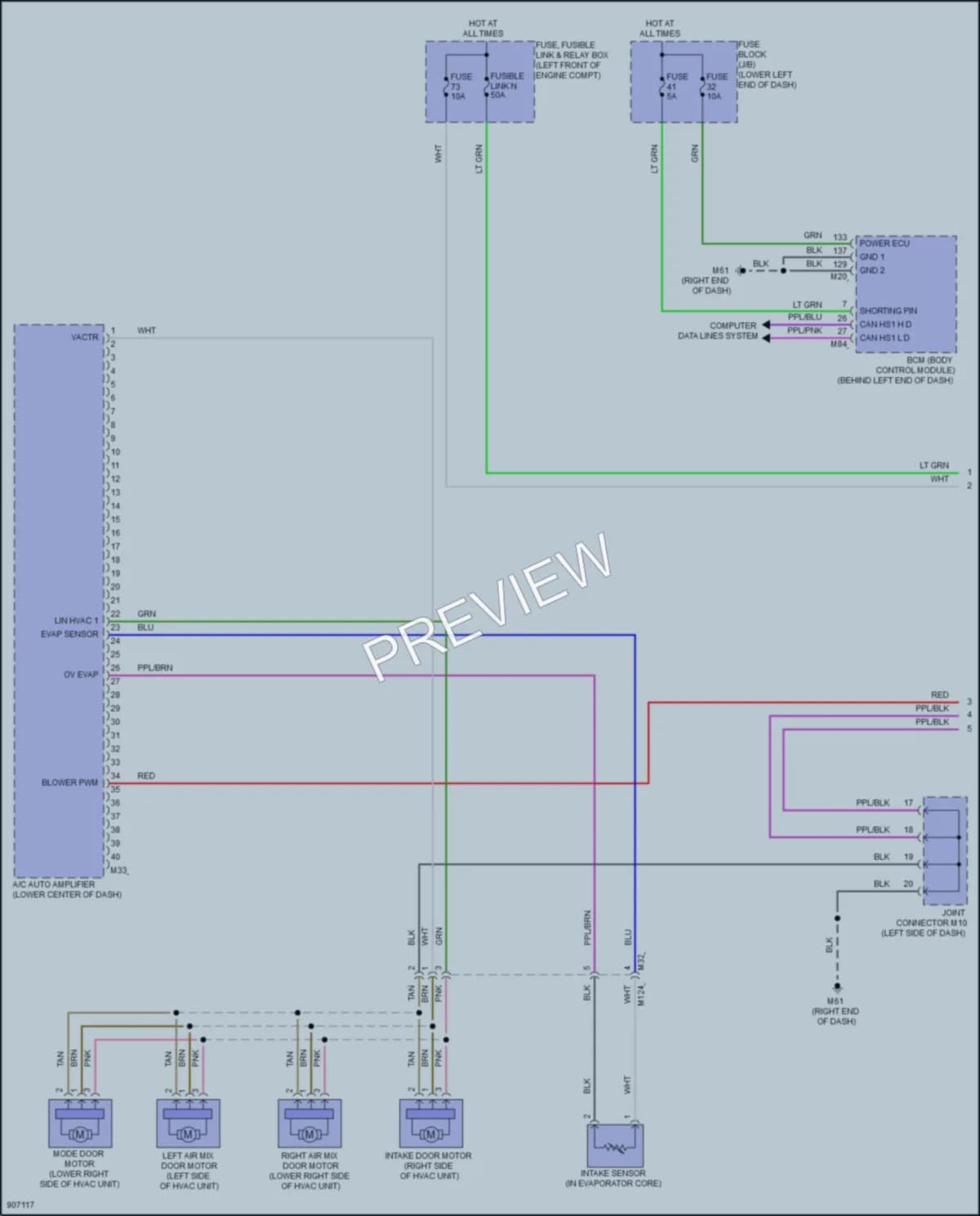 2025 Nissan Sentra Air Conditioning wiring diagram preview
