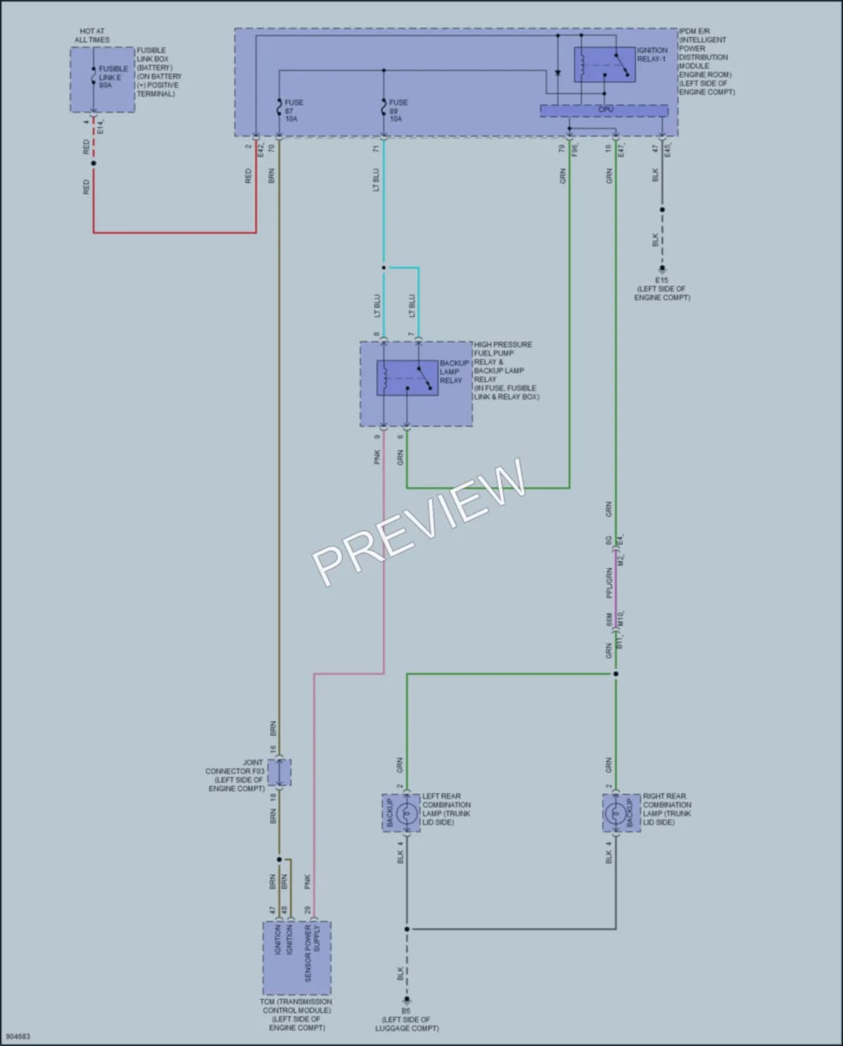 2025 Nissan Sentra Exterior Lights wiring diagram preview