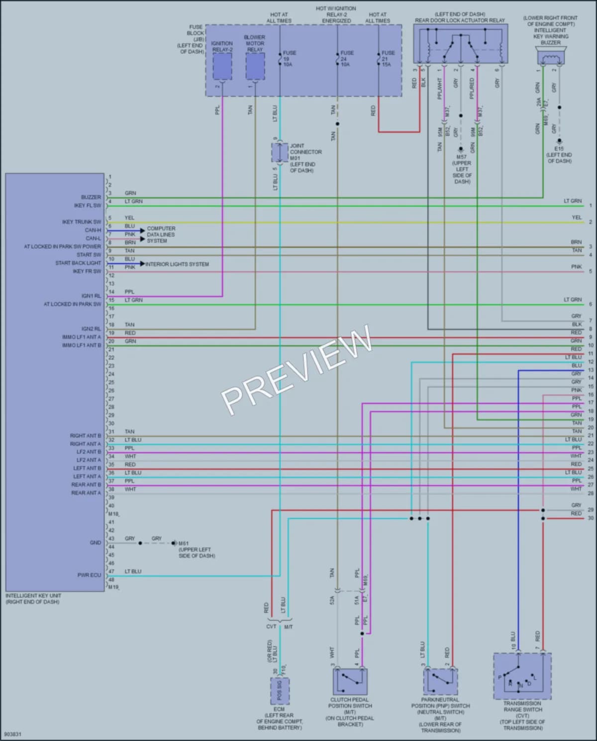 2025 Nissan Versa Power Door Locks wiring diagram preview
