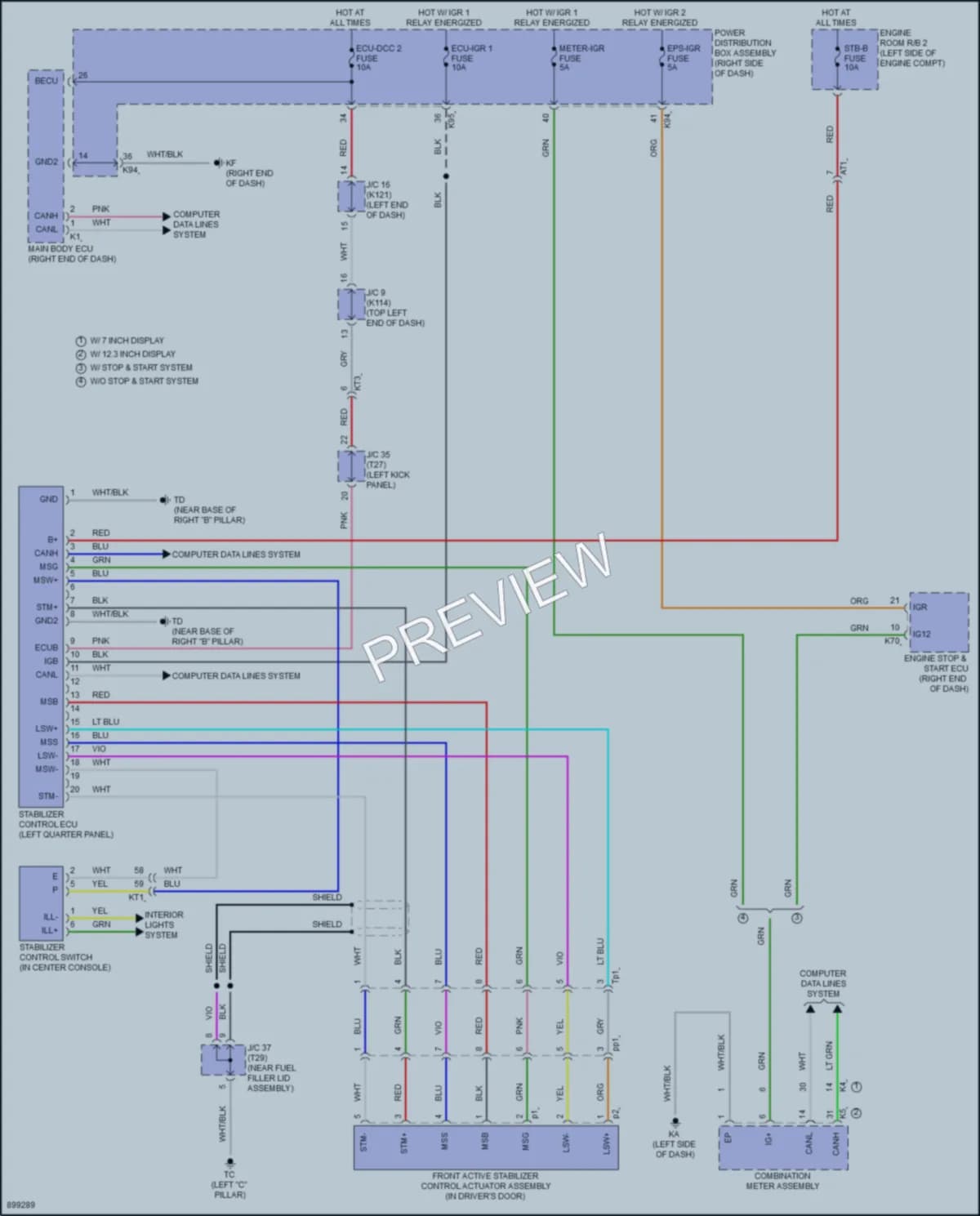 2025 Toyota 4Runner Electronic Suspension wiring diagram preview