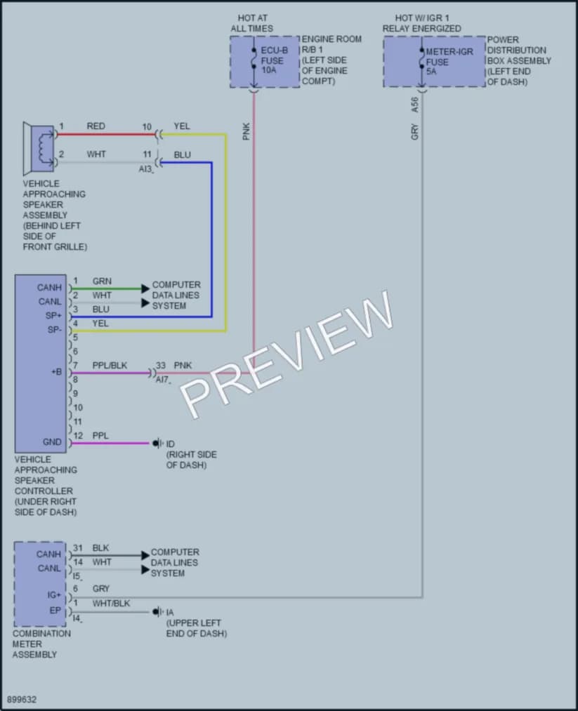 2025 Toyota Corolla Active Bodyworks wiring diagram preview