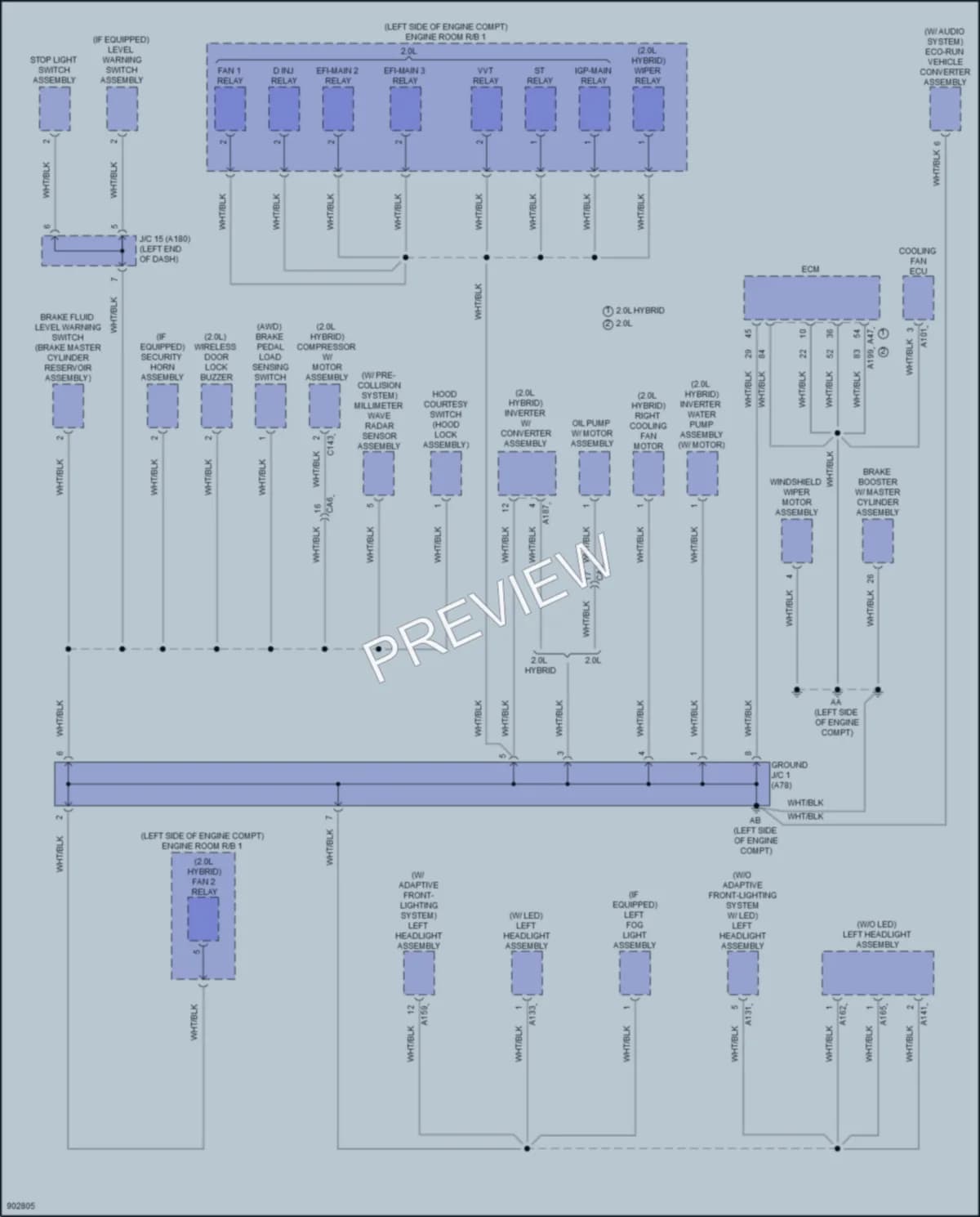 2025 Toyota CorollaCross Ground Distribution wiring diagram preview