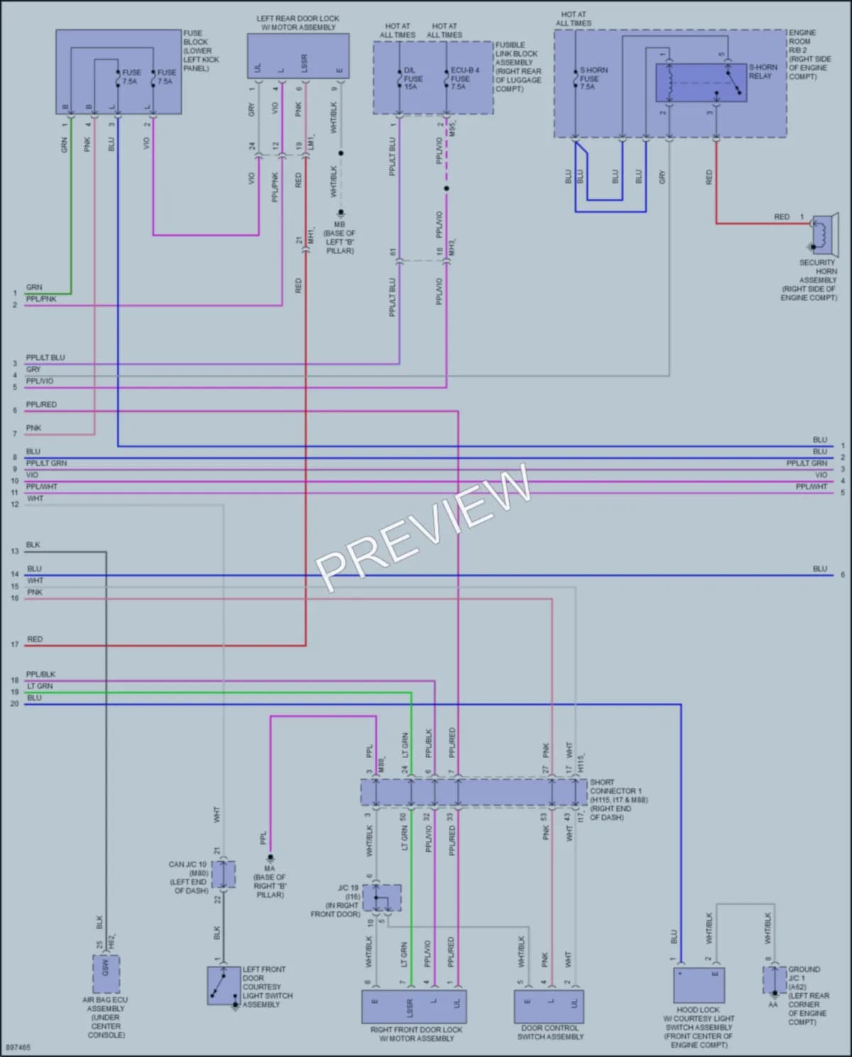 2025 Toyota CrownHybrid Anti Theft wiring diagram preview