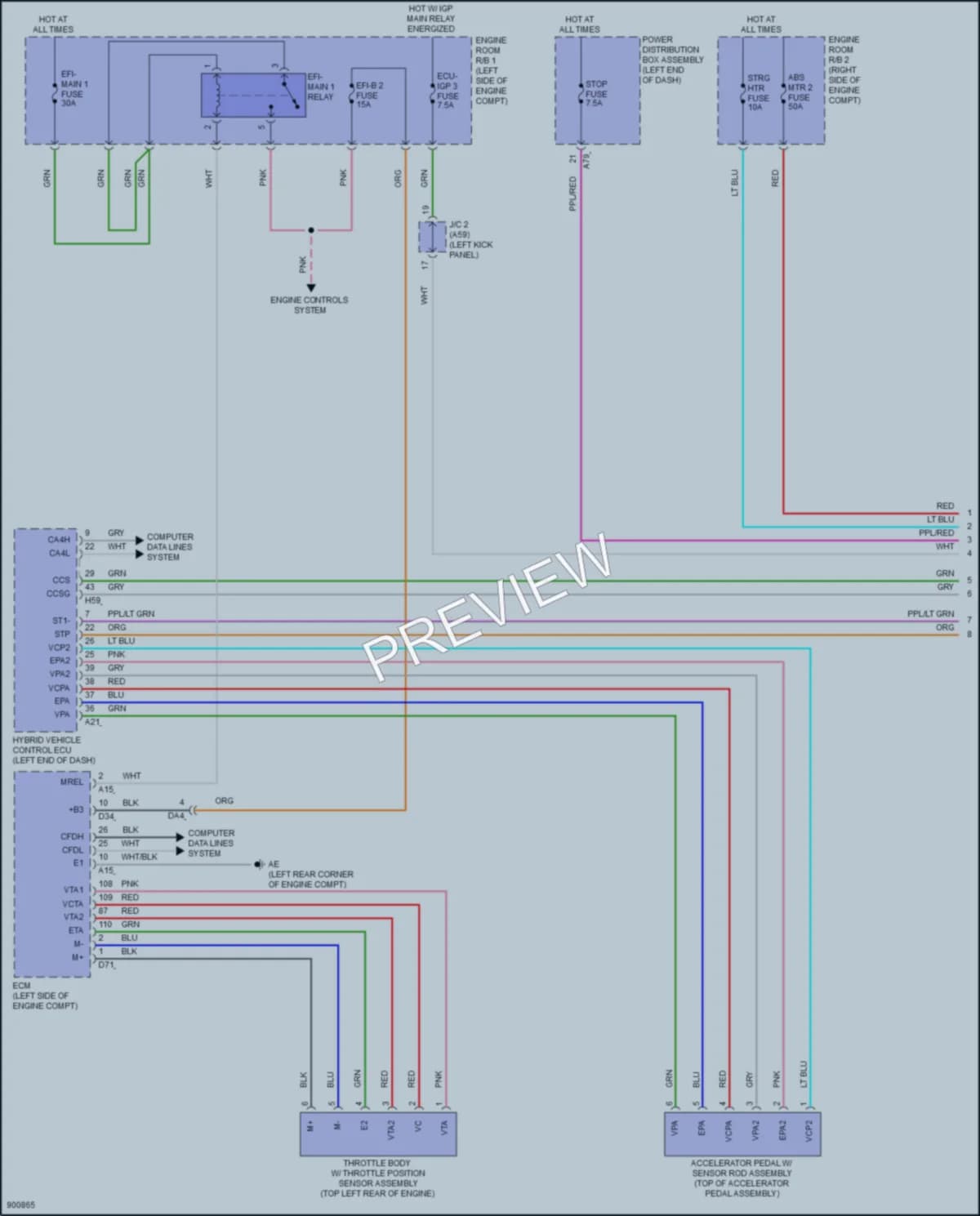2025 Toyota CrownHybrid Cruise Control wiring diagram preview