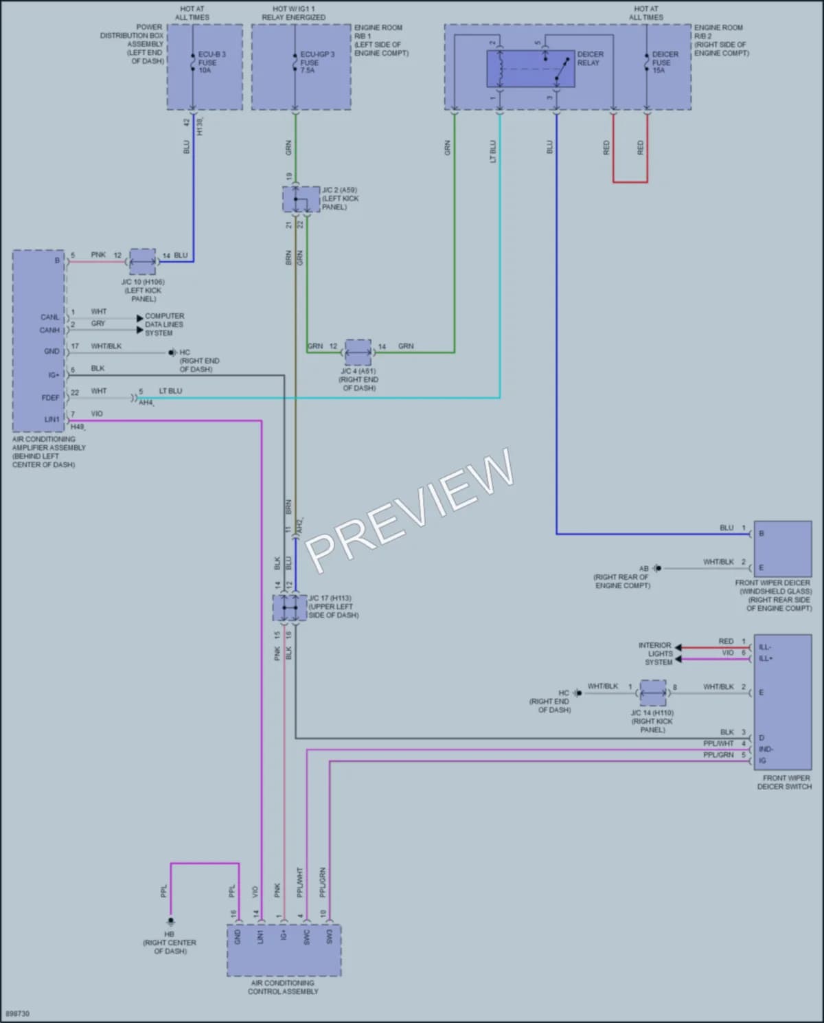 2025 Toyota CrownHybrid Defoggers wiring diagram preview