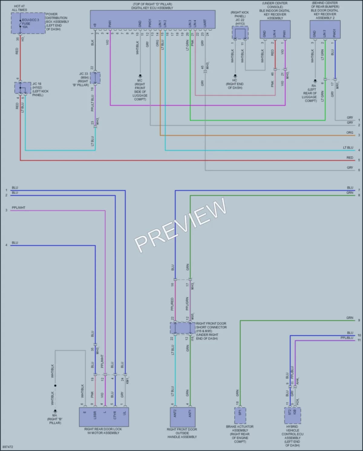2025 Toyota CrownSignia Anti Theft wiring diagram preview