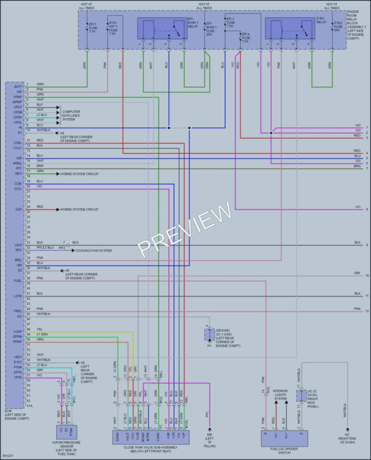 2025 Toyota CrownSignia Engine Performance wiring diagram preview