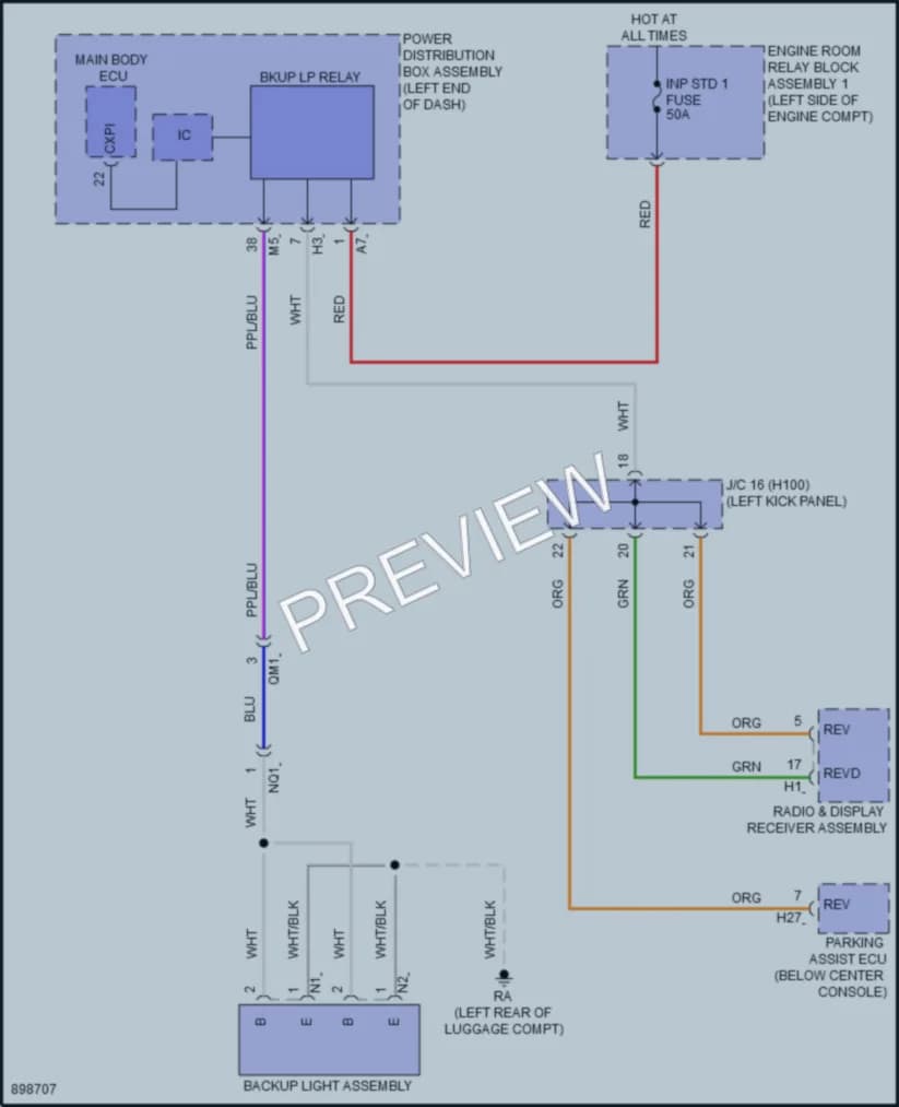 2025 Toyota CrownSignia Exterior Lights wiring diagram preview