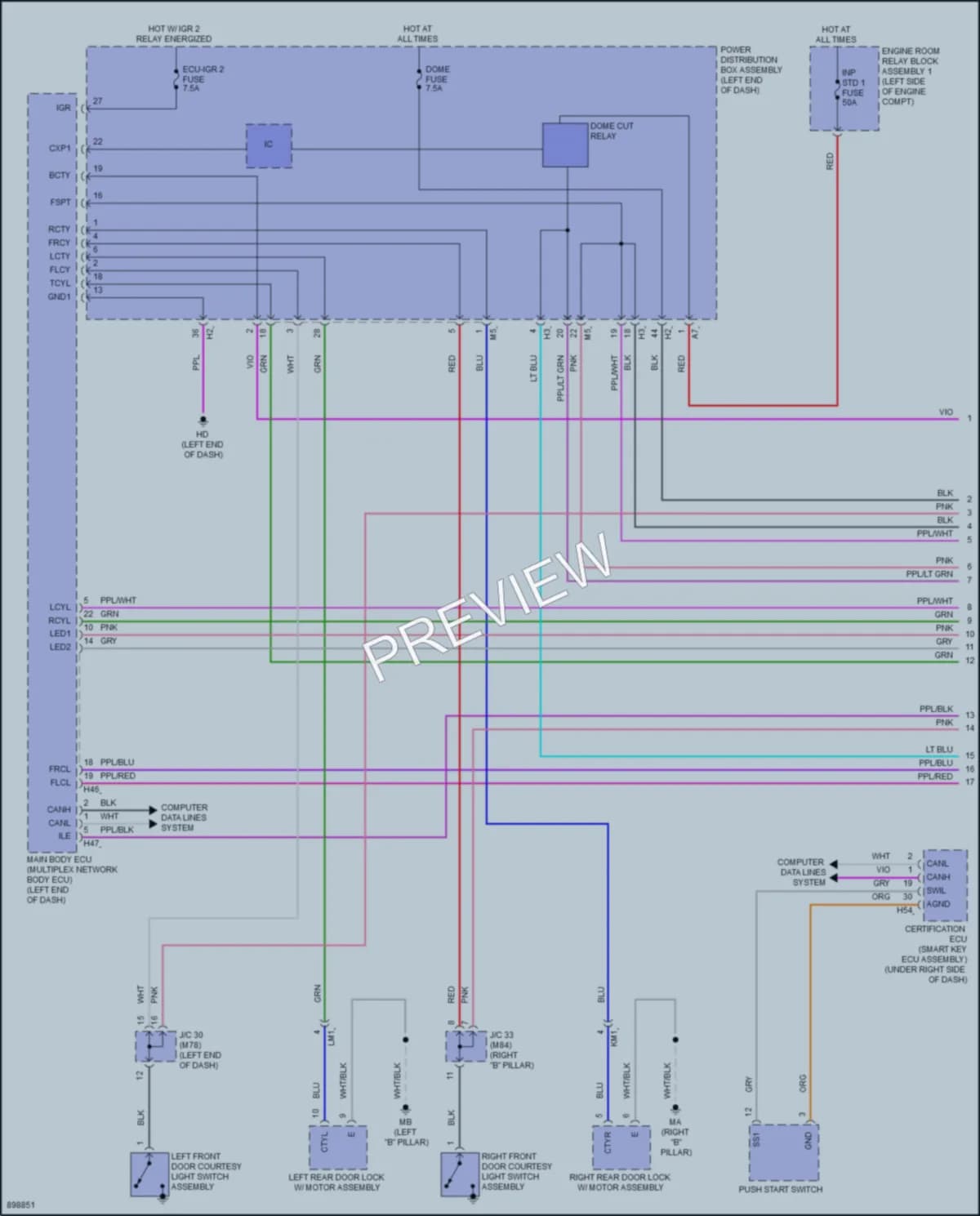 2025 Toyota CrownSignia Interior Lights wiring diagram preview