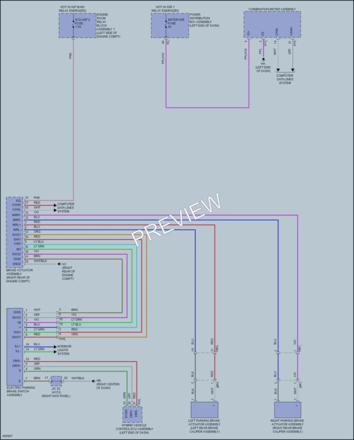 2025 Toyota CrownSignia Shift Interlock wiring diagram preview