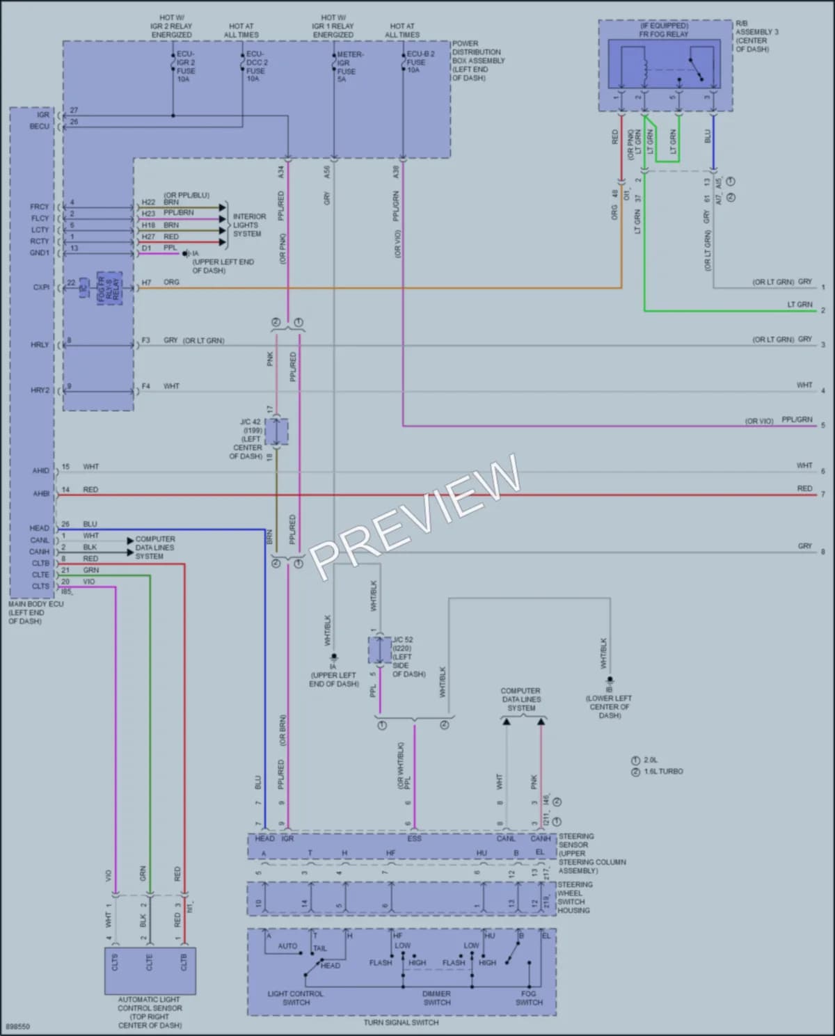 2025 Toyota GRCorolla Headlights wiring diagram preview