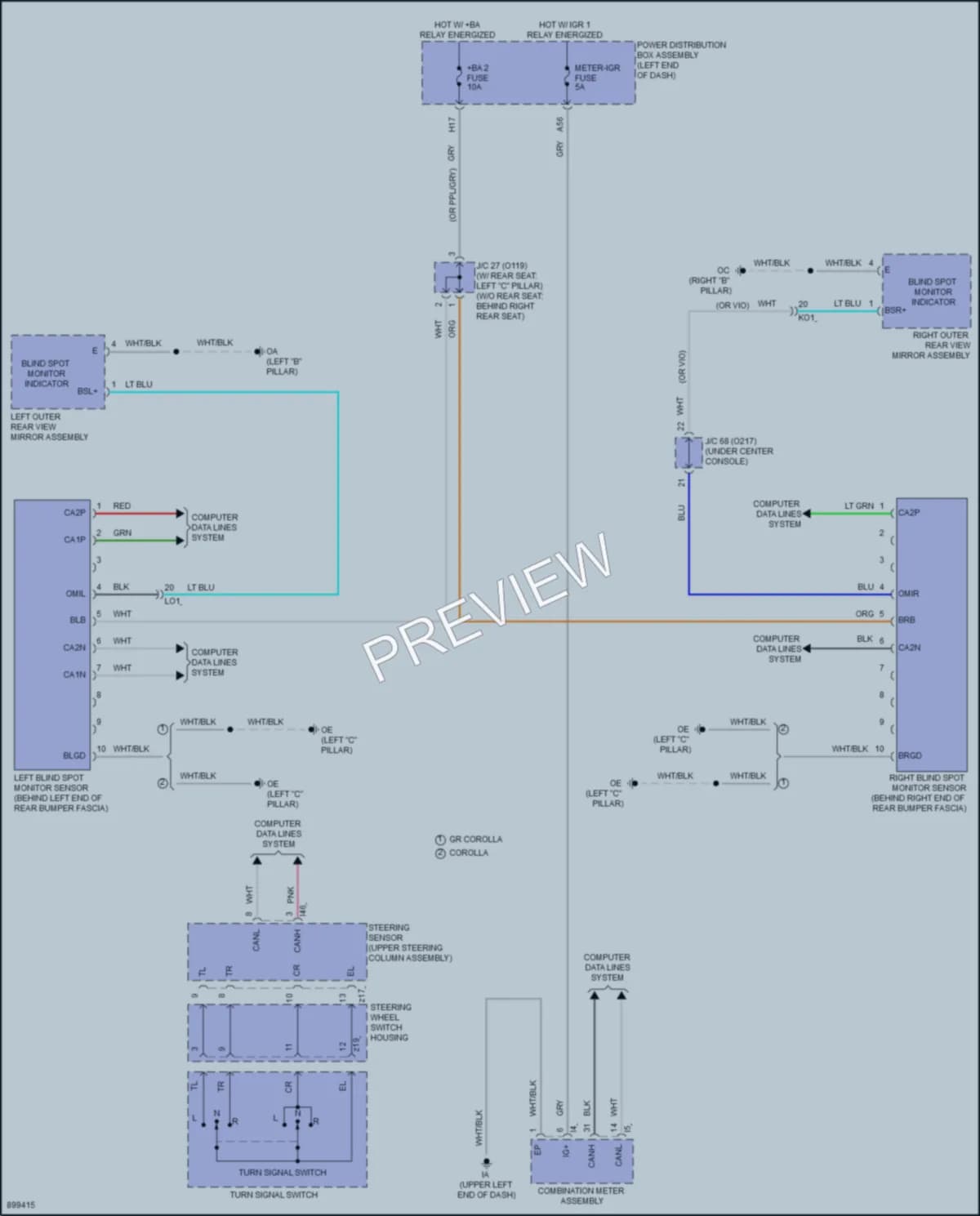 2025 Toyota GRCorolla Navigation wiring diagram preview
