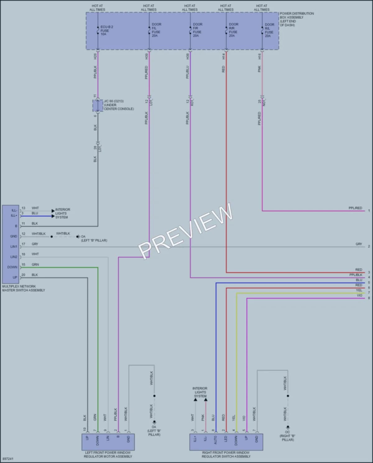 2025 Toyota GRCorolla Power Windows wiring diagram preview