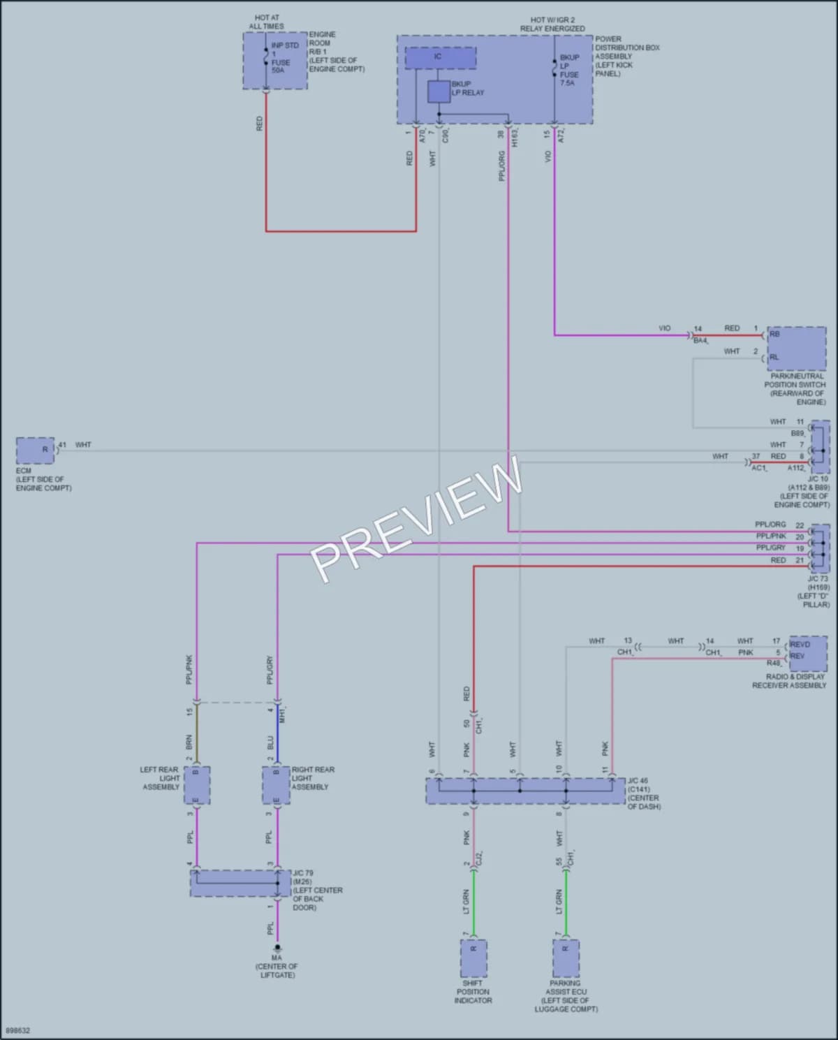 2025 Toyota GrandHighlander Exterior Lights wiring diagram preview