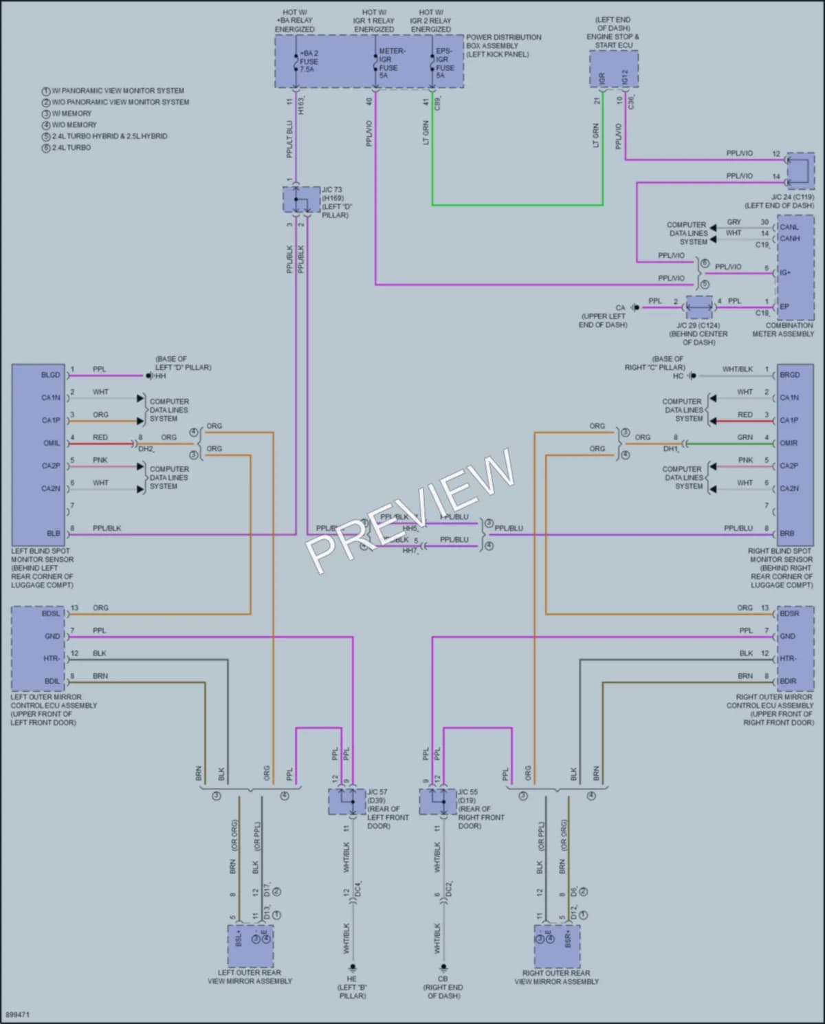 2025 Toyota Highlander Navigation wiring diagram preview