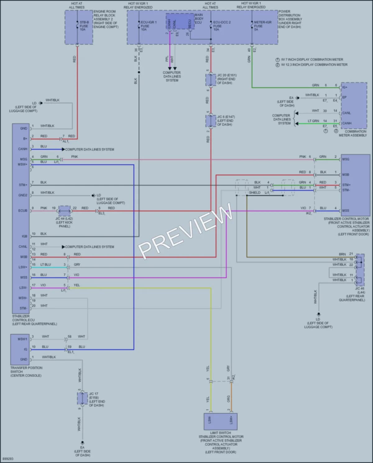 2025 Toyota LandCruiser Electronic Suspension wiring diagram preview