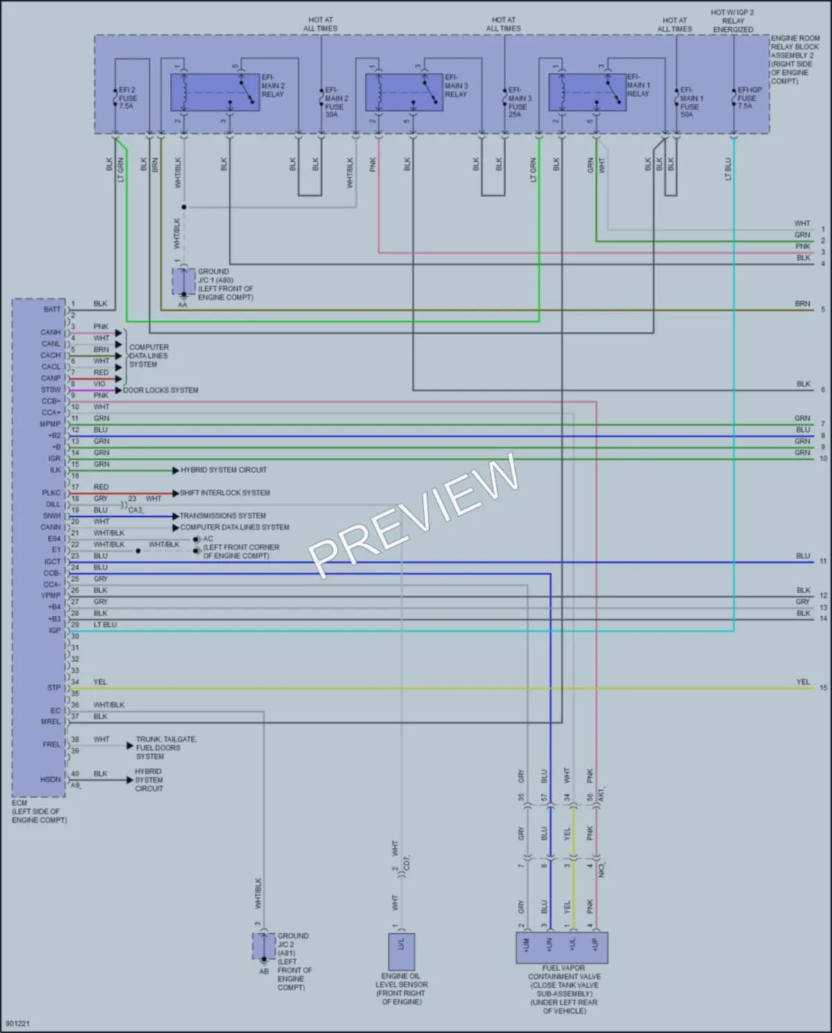 2025 Toyota LandCruiser Engine Performance wiring diagram preview