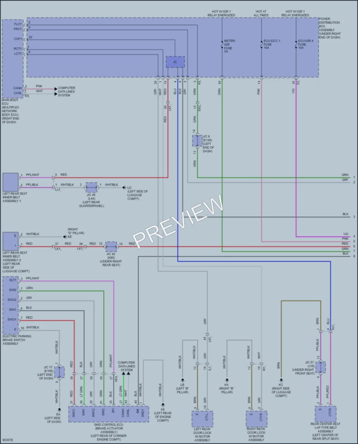 2025 Toyota LandCruiser Warning Systems wiring diagram preview