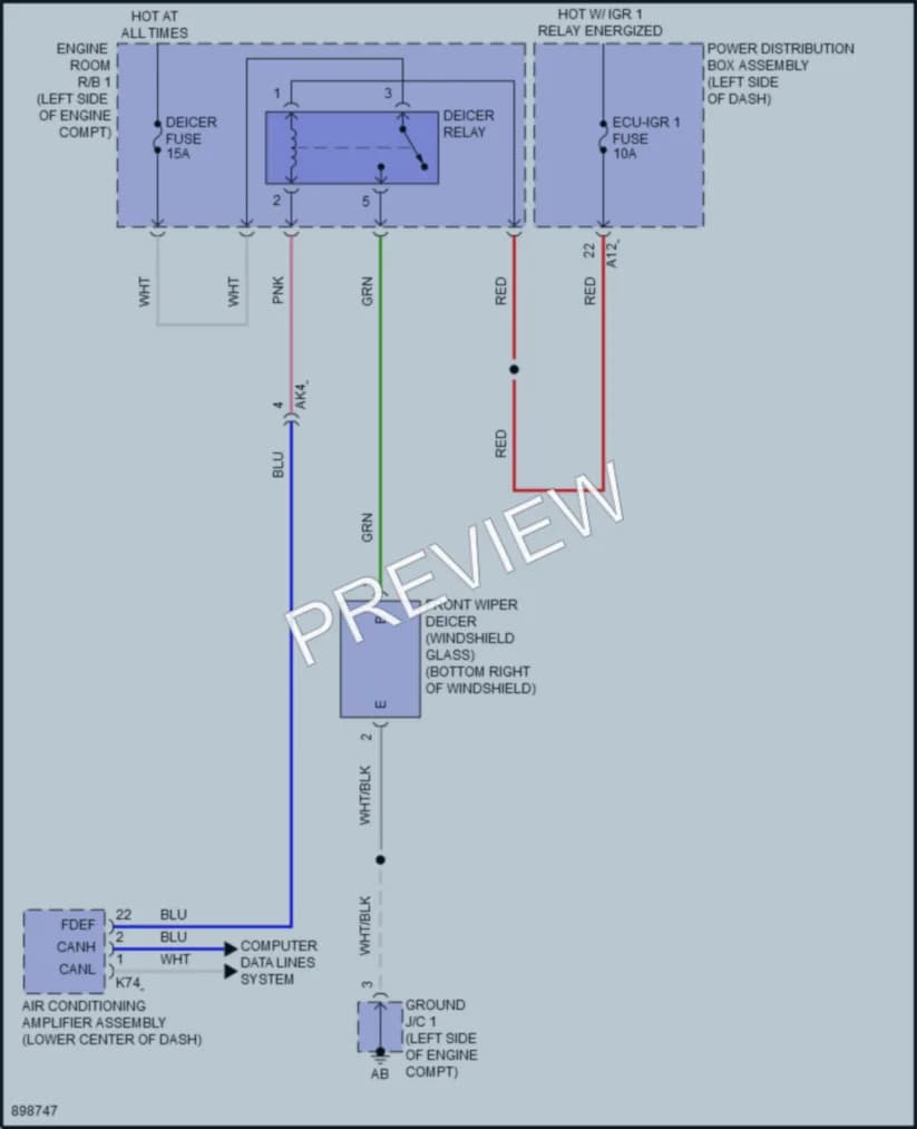 2025 Toyota Prius Defoggers wiring diagram preview