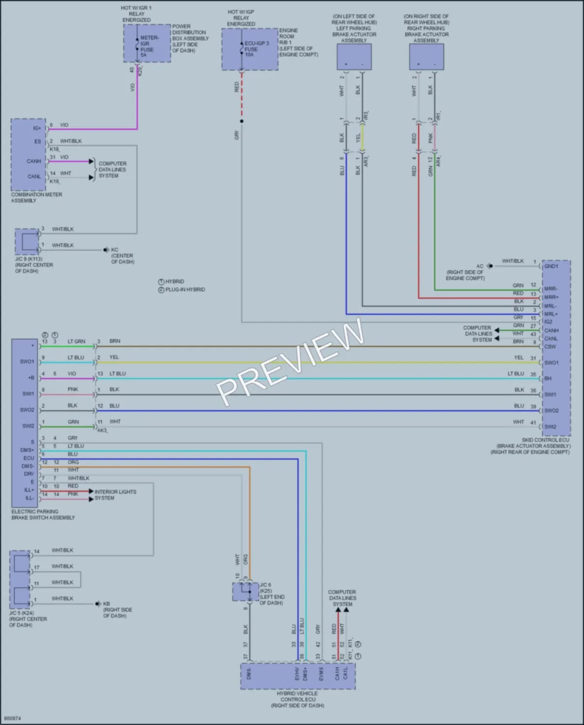 2025 Toyota Prius Shift Interlock wiring diagram preview