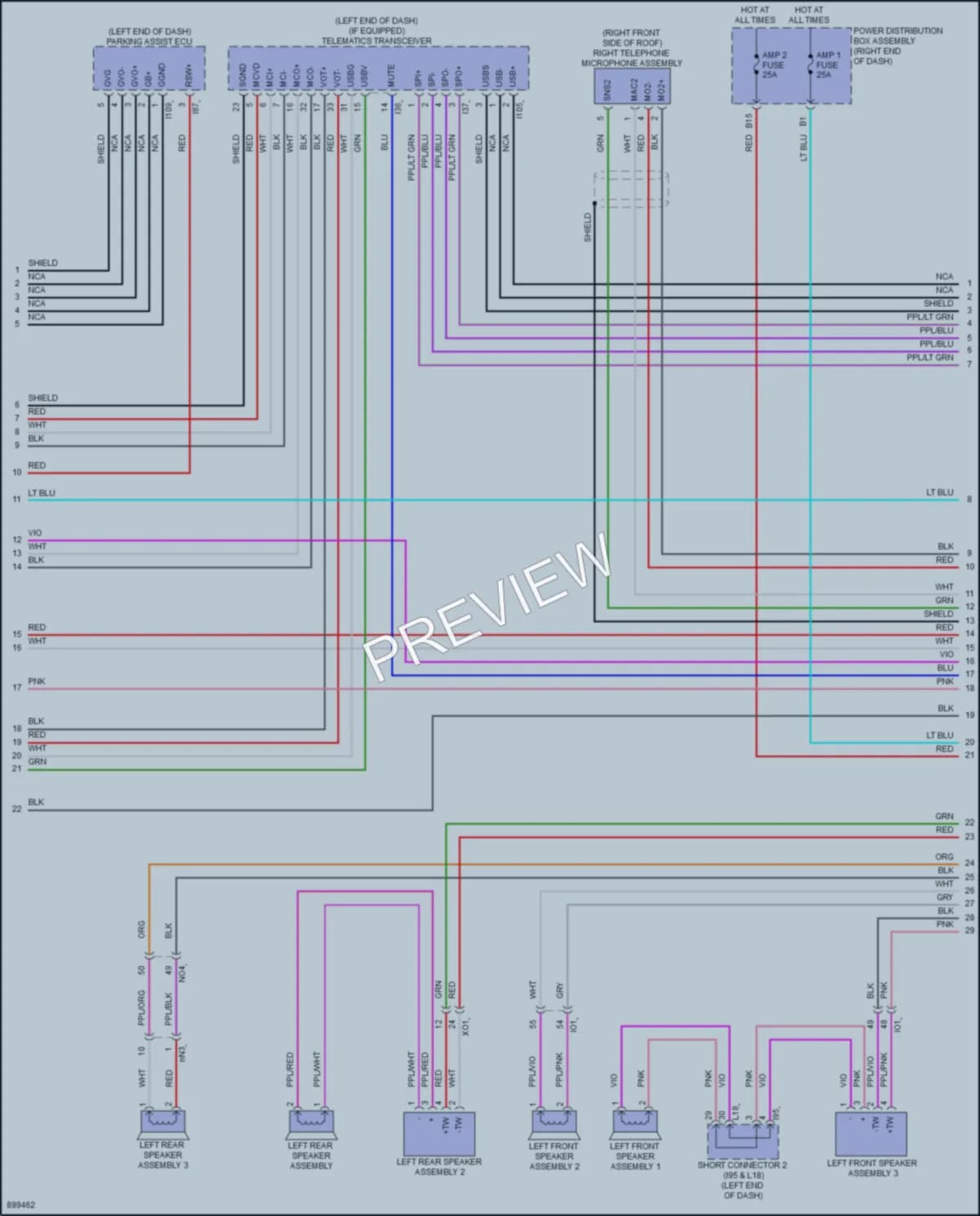 2025 Toyota Sequoia Navigation wiring diagram preview