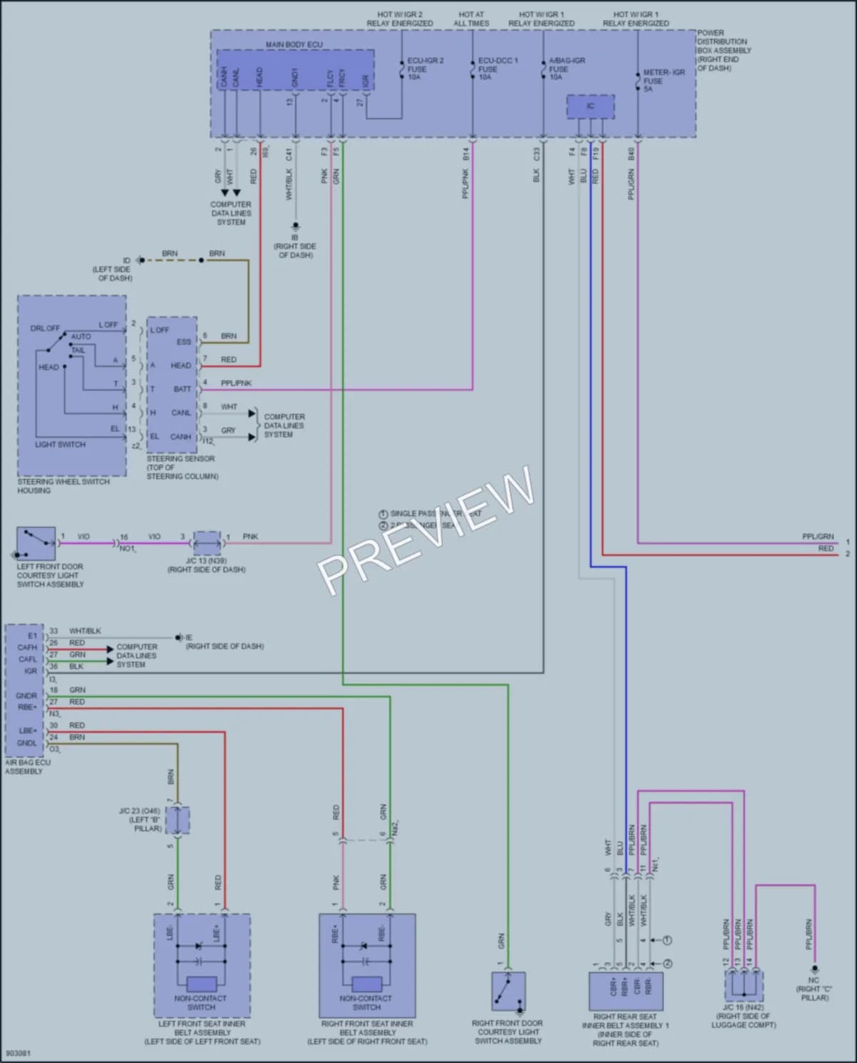 2025 Toyota Sequoia Warning Systems wiring diagram preview