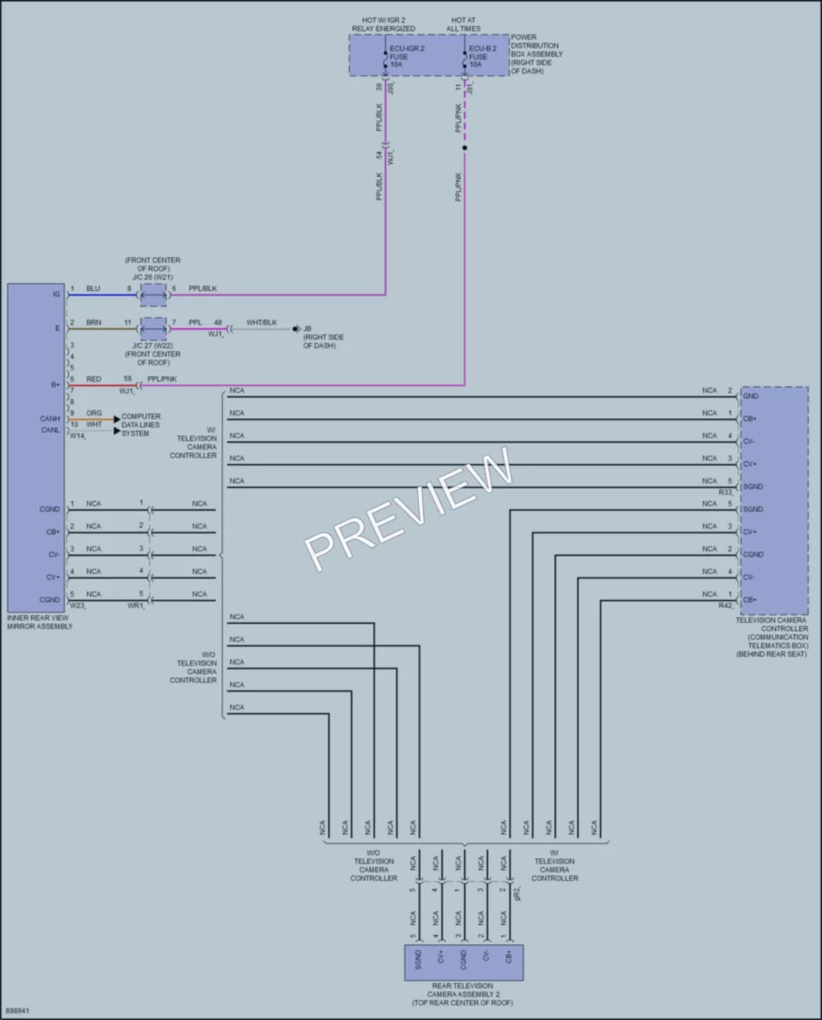 2025 Toyota Tacoma Power Mirrors wiring diagram preview