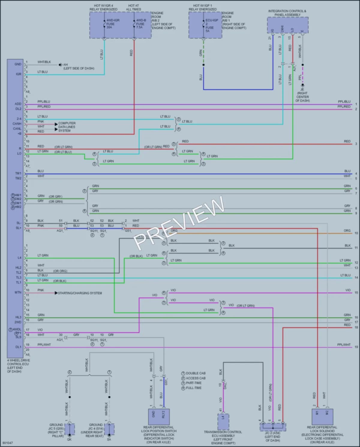 2025 Toyota Tacoma Transmission wiring diagram preview