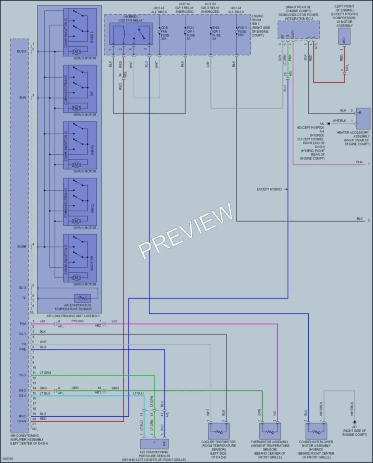 2025 Toyota TundraHybrid Air Conditioning wiring diagram preview