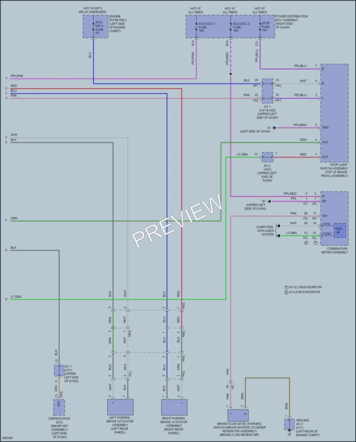 2025 Toyota TundraHybrid Anti Lock Brakes wiring diagram preview